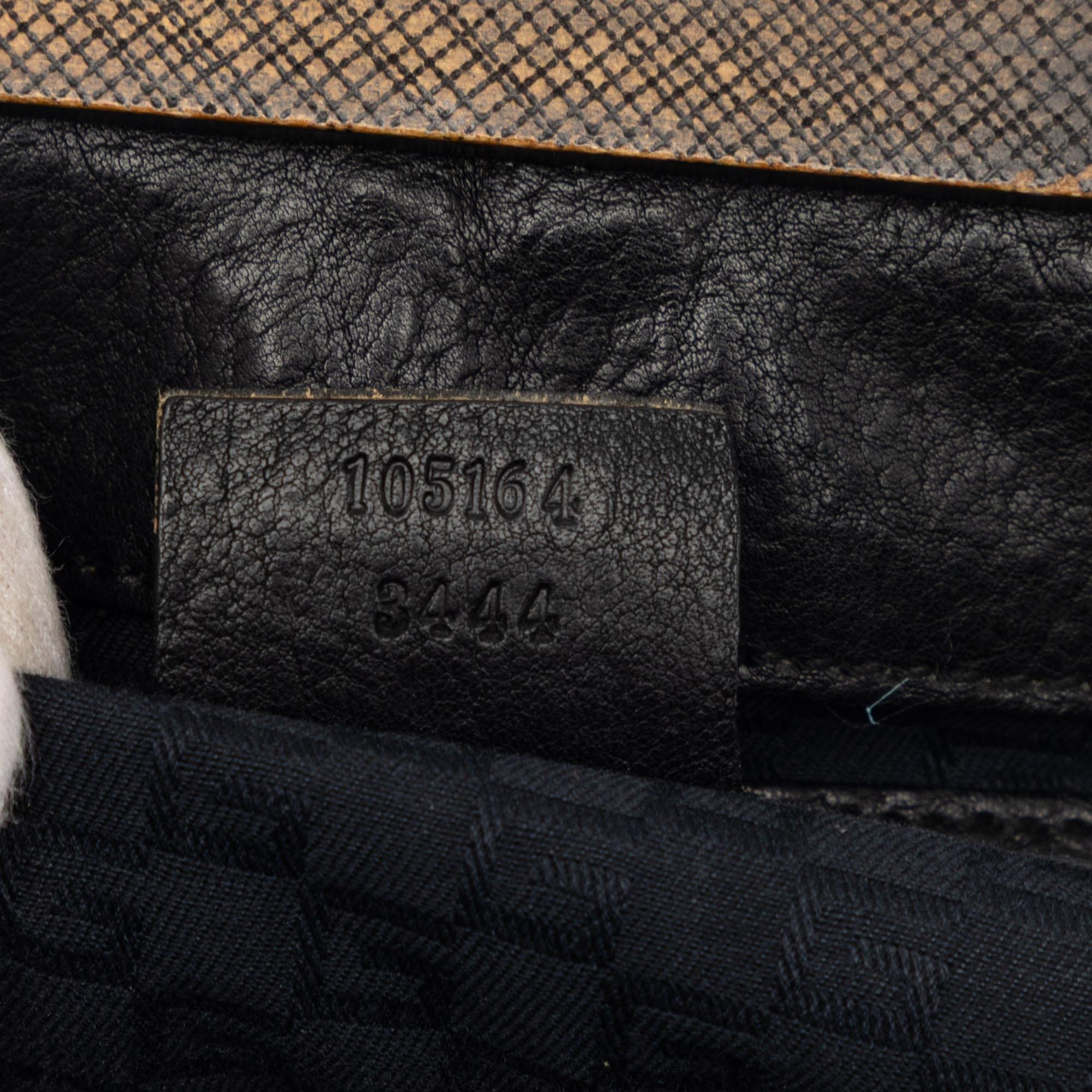 Gucci Calfskin Wood Frame Handbag