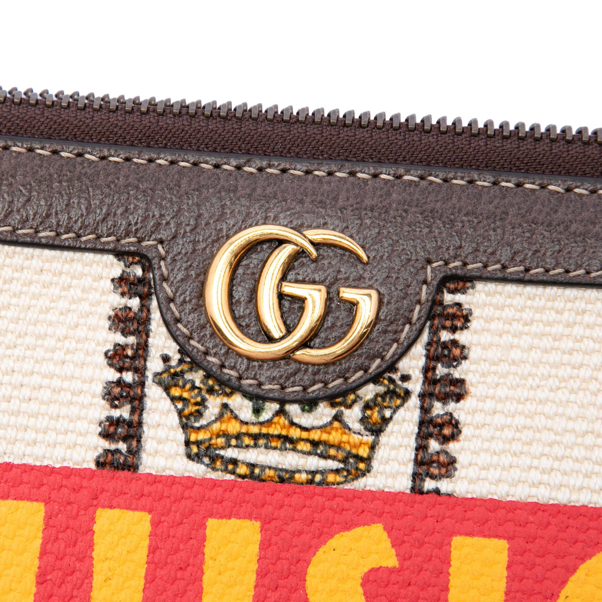 Gucci Canvas 100 Centennial Music is Mine Clutch
