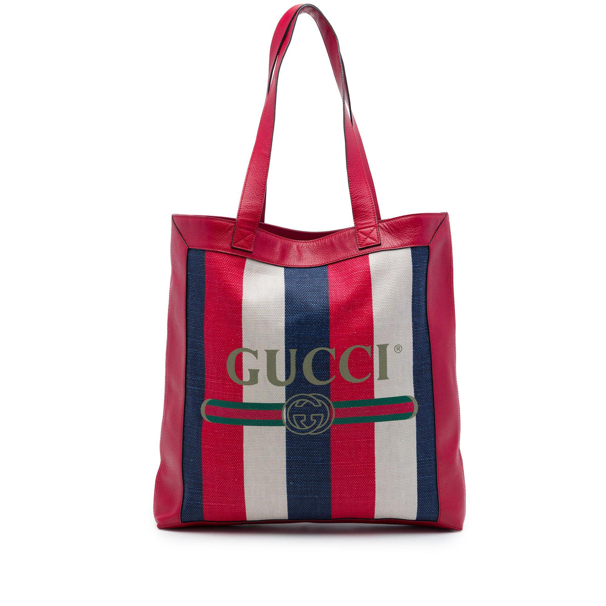 Gucci Canvas Baiadera Striped Tote