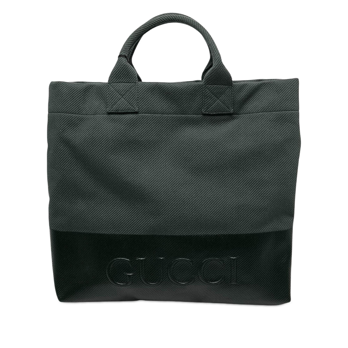 Gucci Canvas Embossed Logo Tote