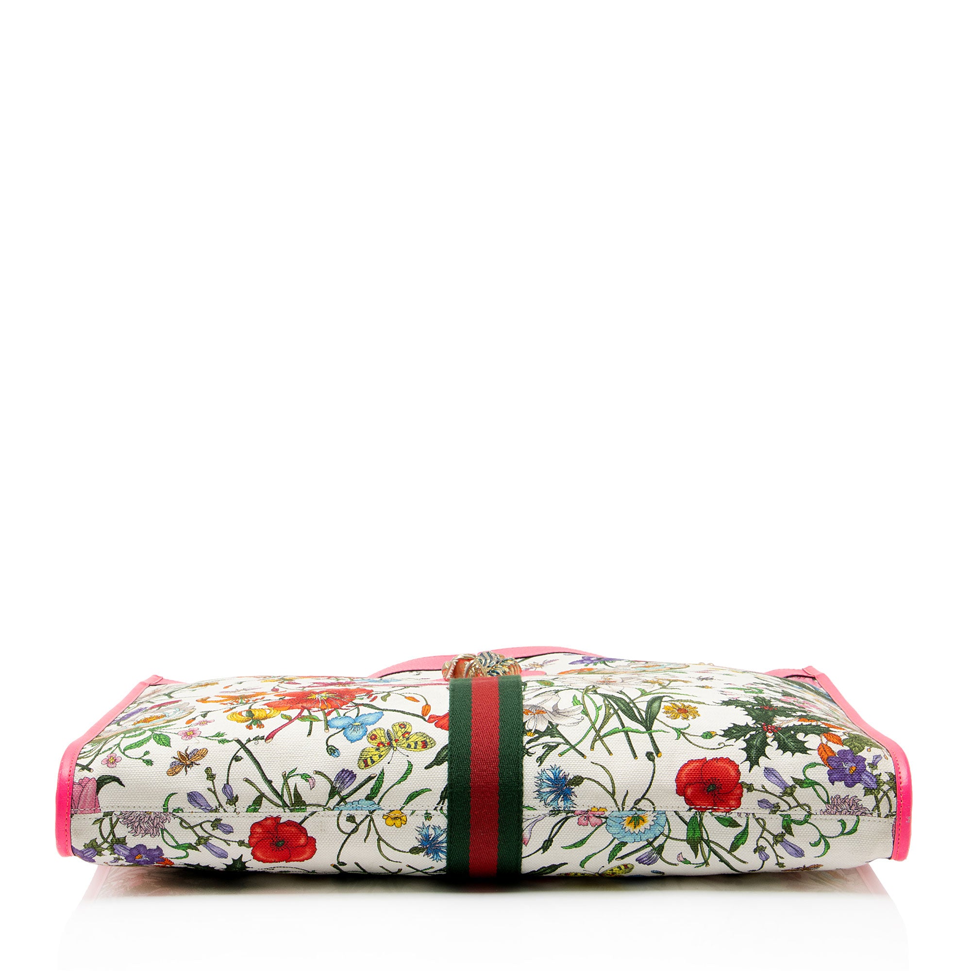 Gucci Canvas Flora Rajah Large Tote