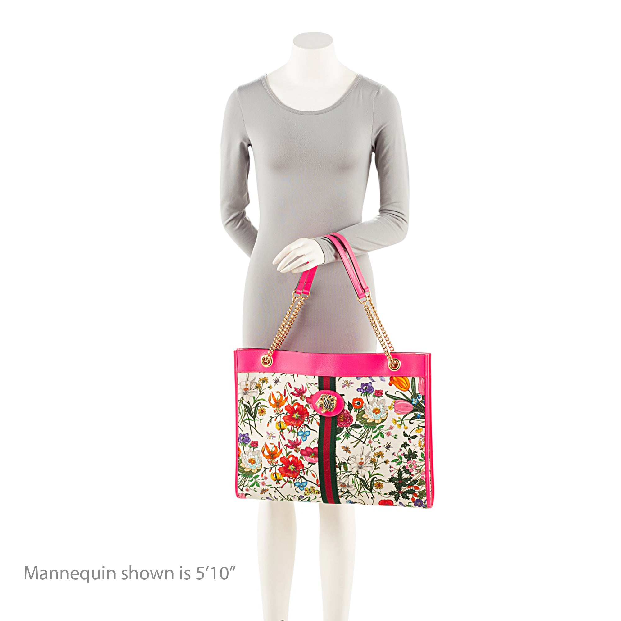 Gucci Canvas Flora Rajah Large Tote