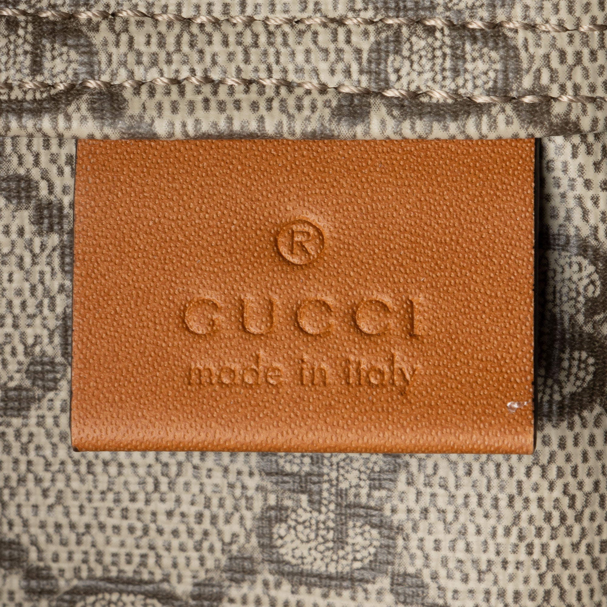 Gucci Canvas Logo Bucket Bag
