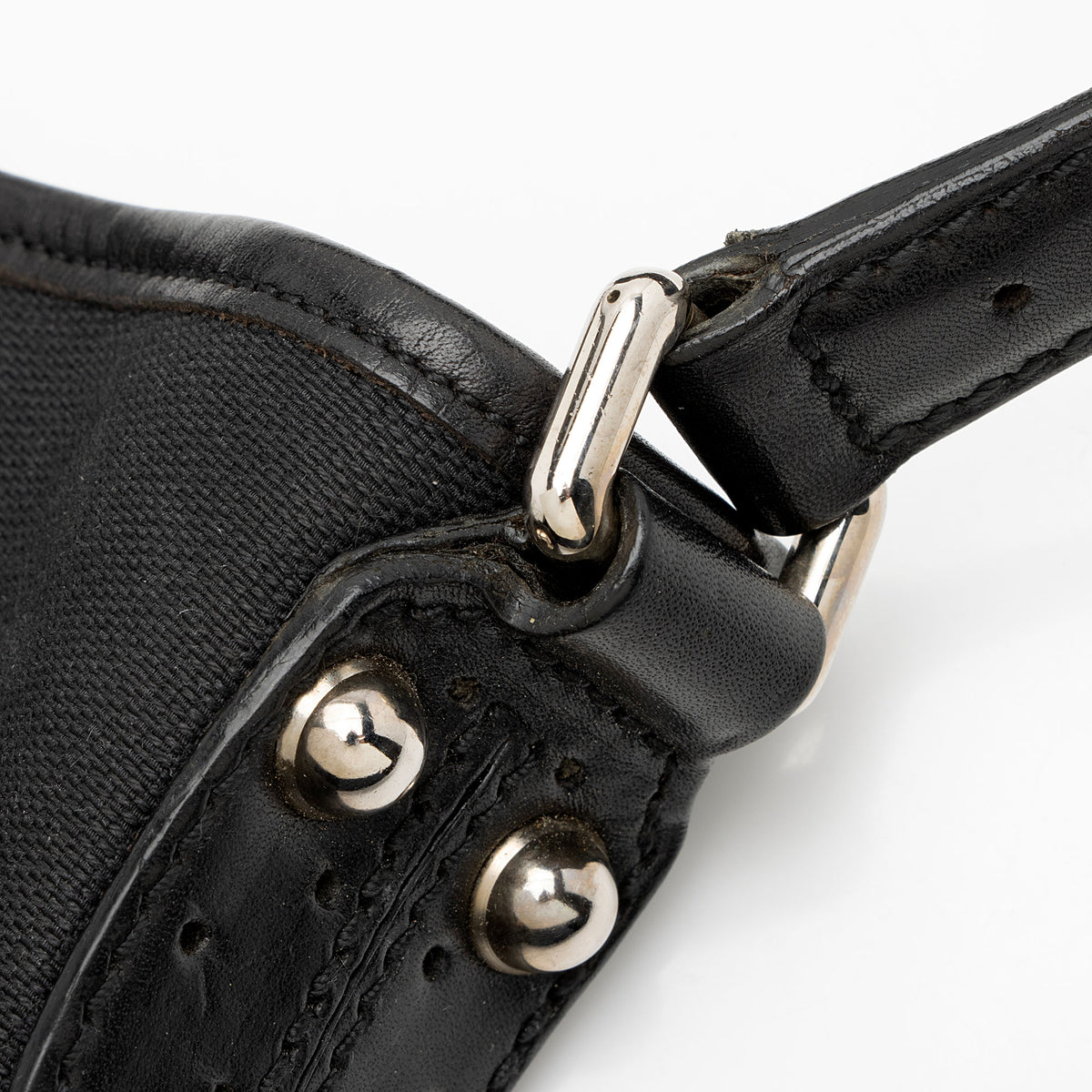 Gucci Canvas Reins Medium Shoulder Bag
