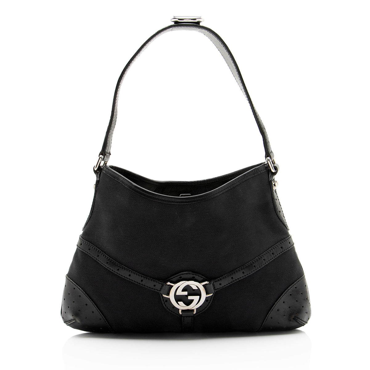 Gucci Canvas Reins Medium Shoulder Bag