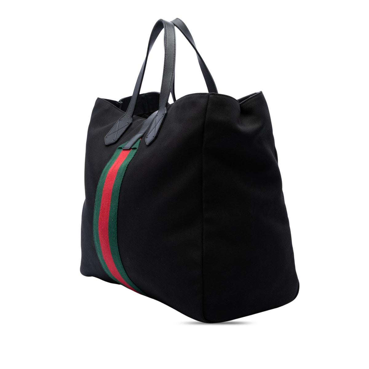 Gucci Canvas Techno Web Buckle Tote