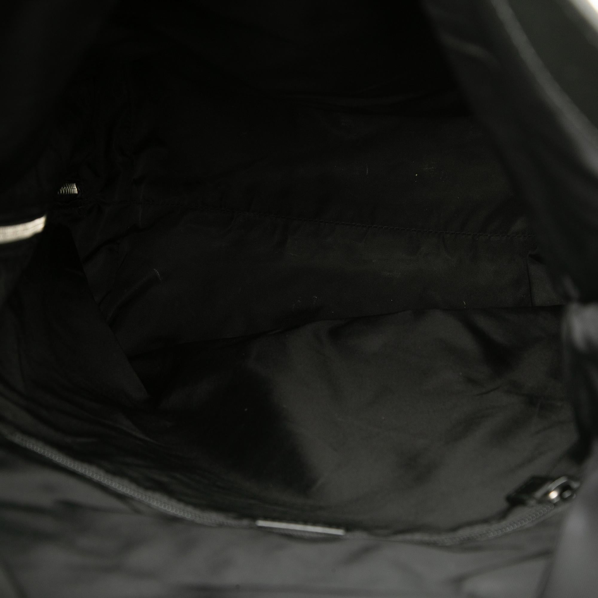 Gucci Canvas Techno Web Fold Over Backpack