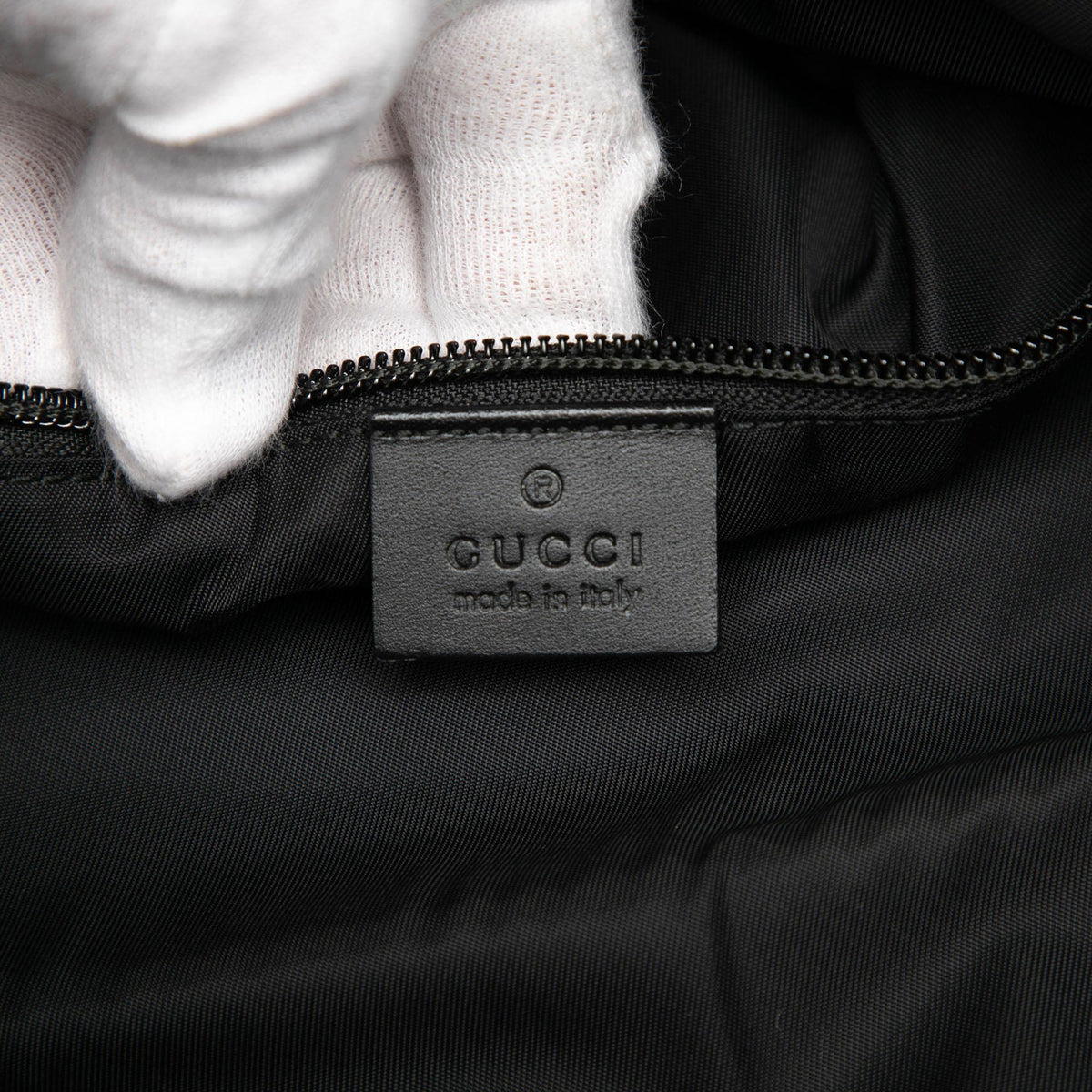 Gucci Canvas Techno Web Fold Over Backpack