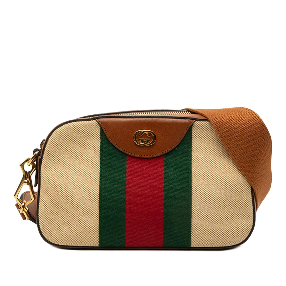 Gucci Canvas Web Camera Bag