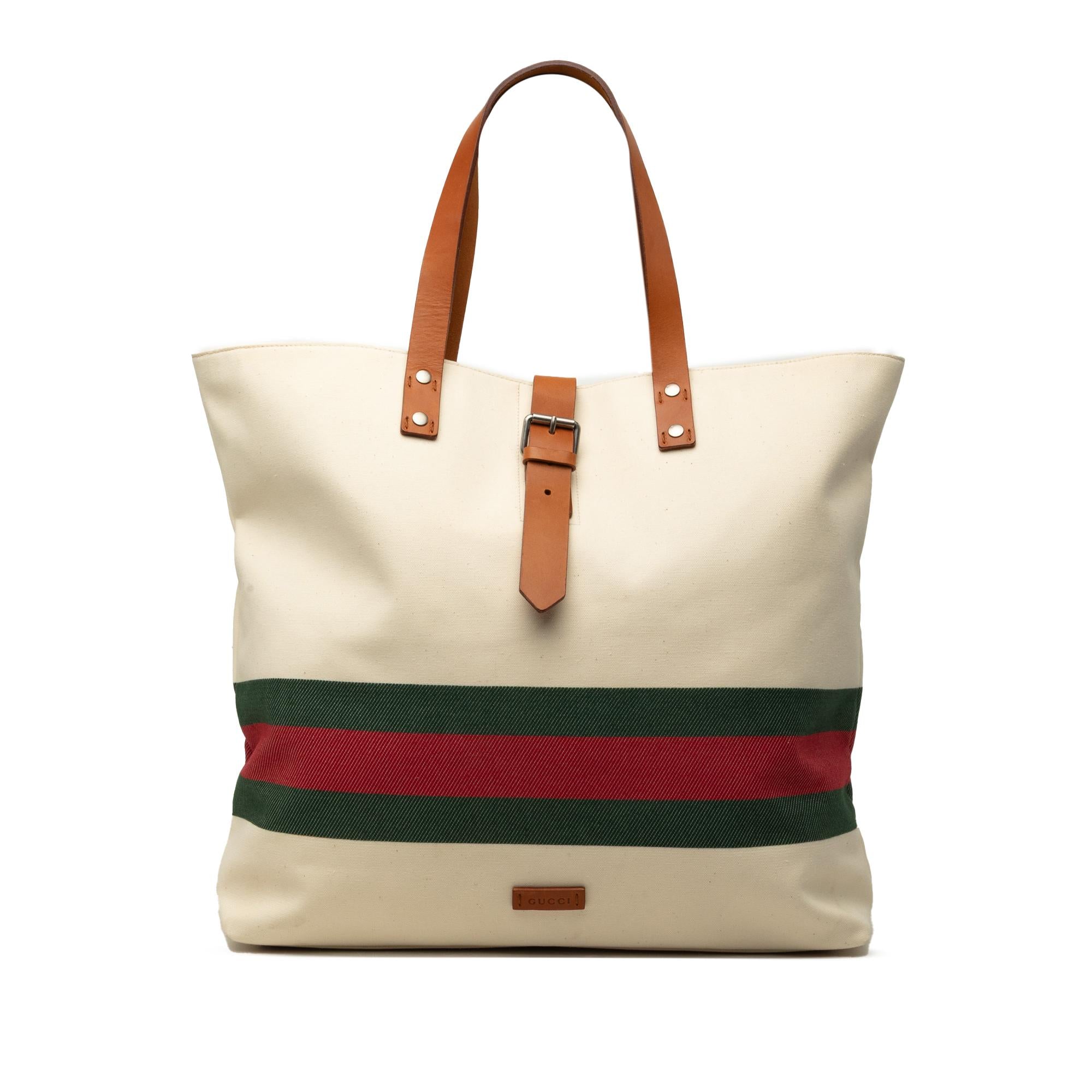 Gucci Canvas Web Tote
