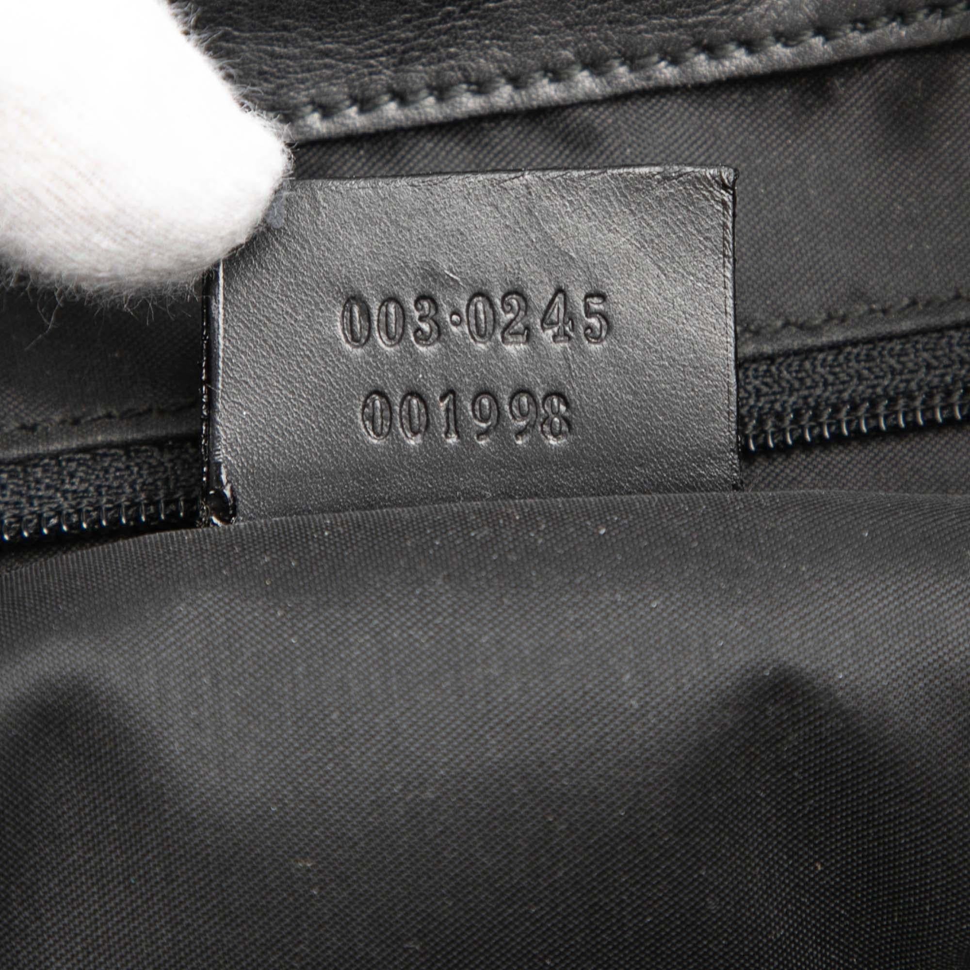Gucci Canvas and Calfskin Jackie Drawstring Backpack
