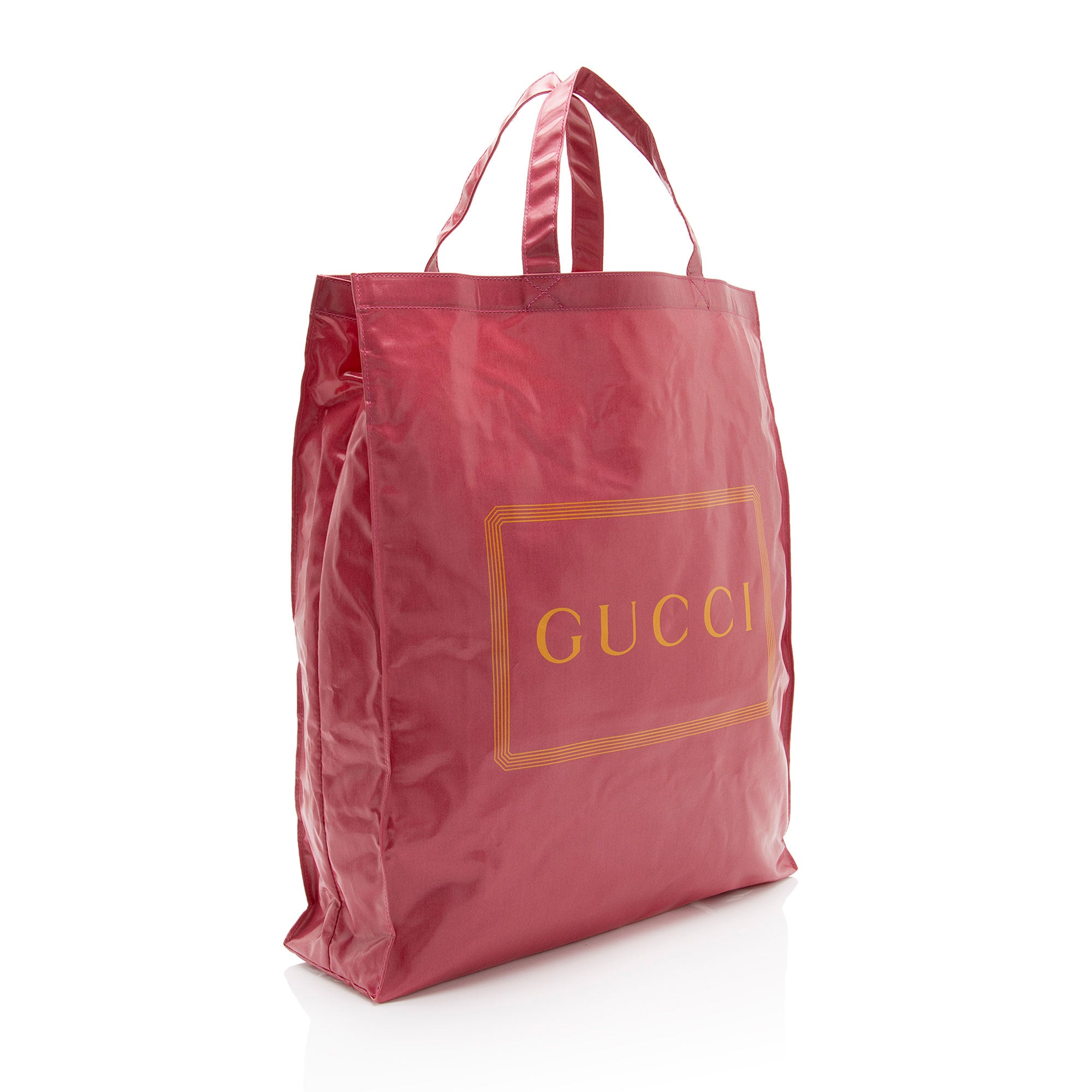 Gucci Coated Canvas Logo Tote (SHF-M9vzpS)