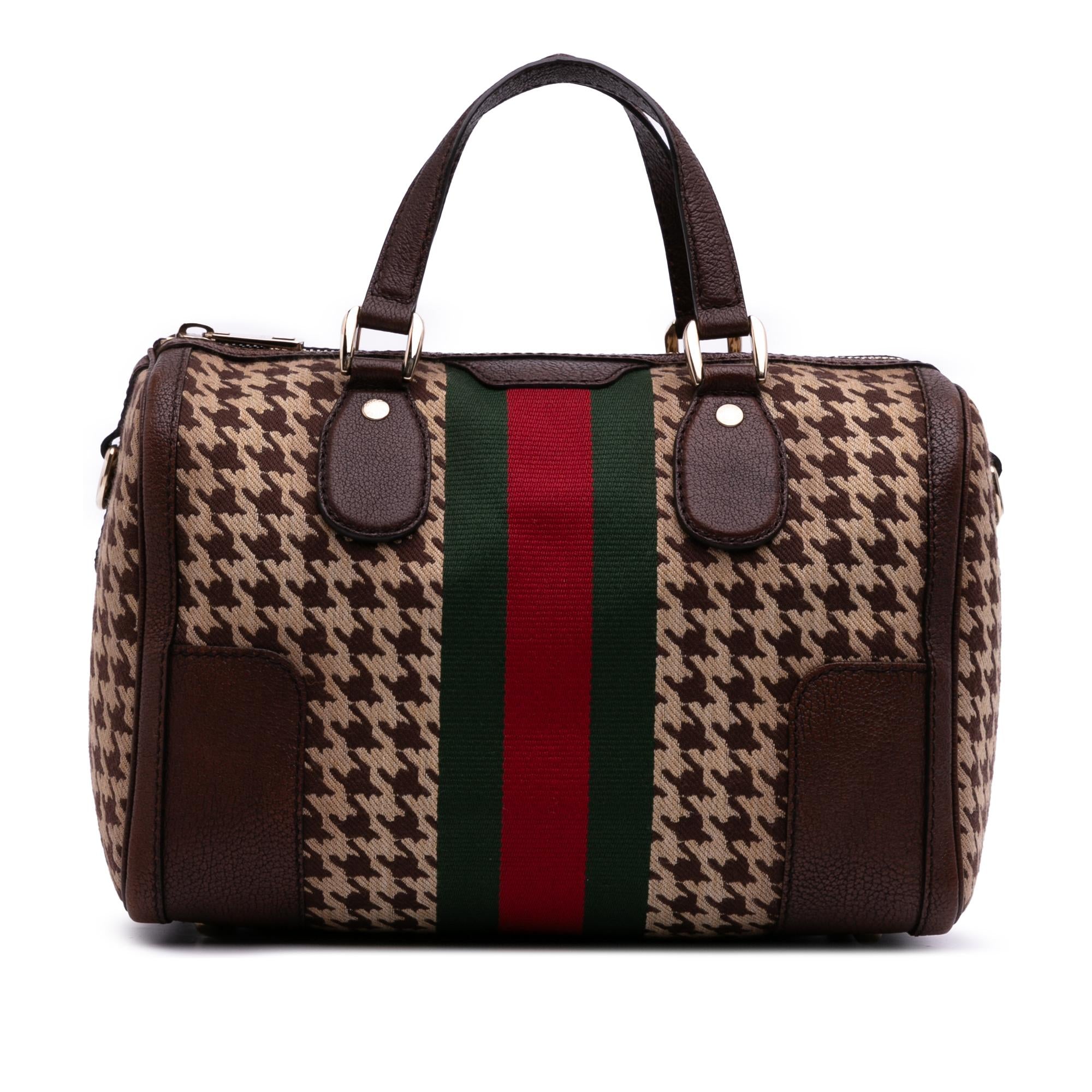 Gucci Cotton Seventies Web Boston Bag