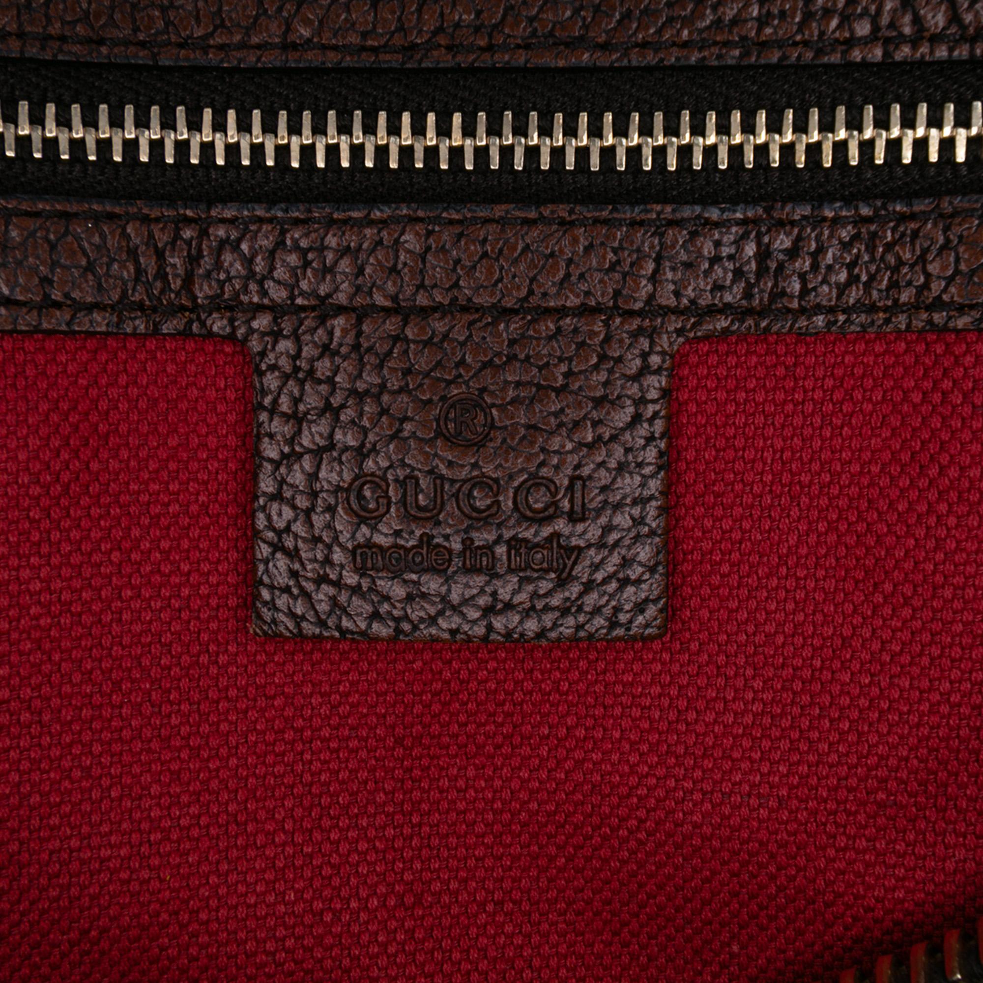 Gucci Cotton Seventies Web Boston Bag
