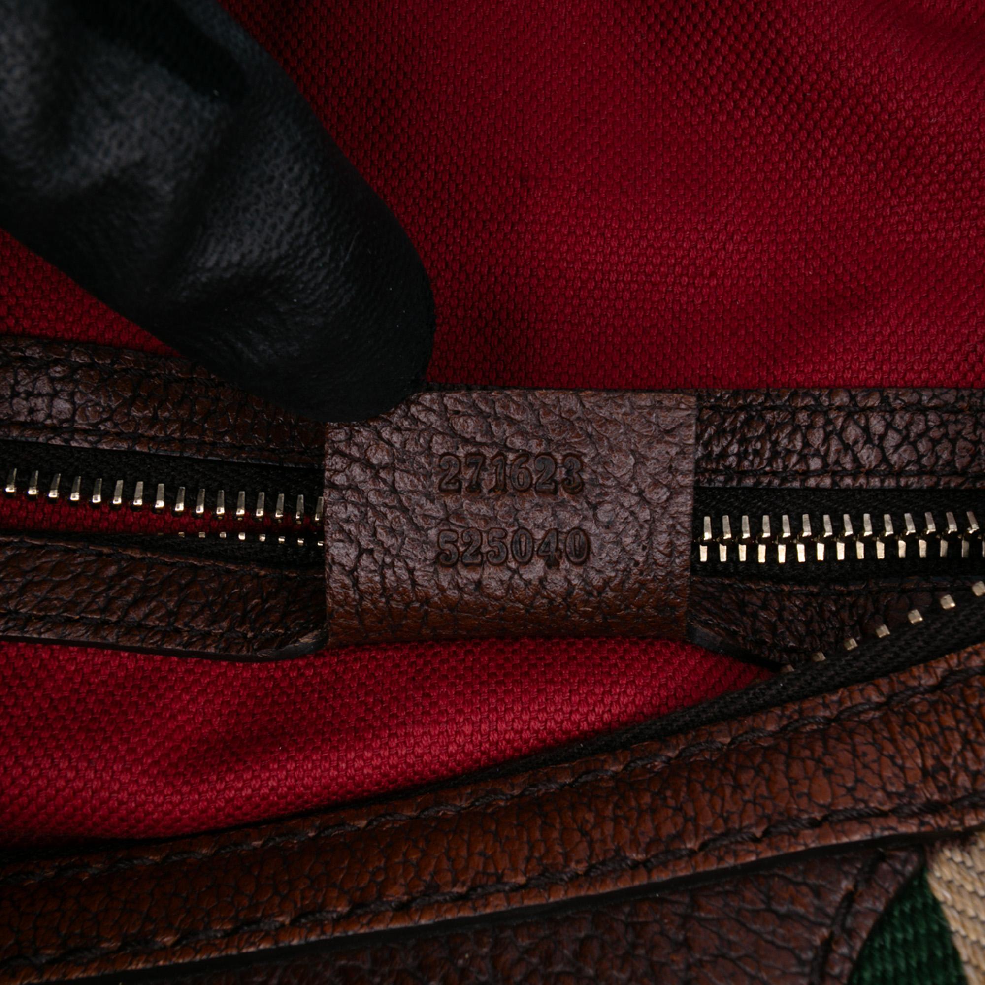 Gucci Cotton Seventies Web Boston Bag
