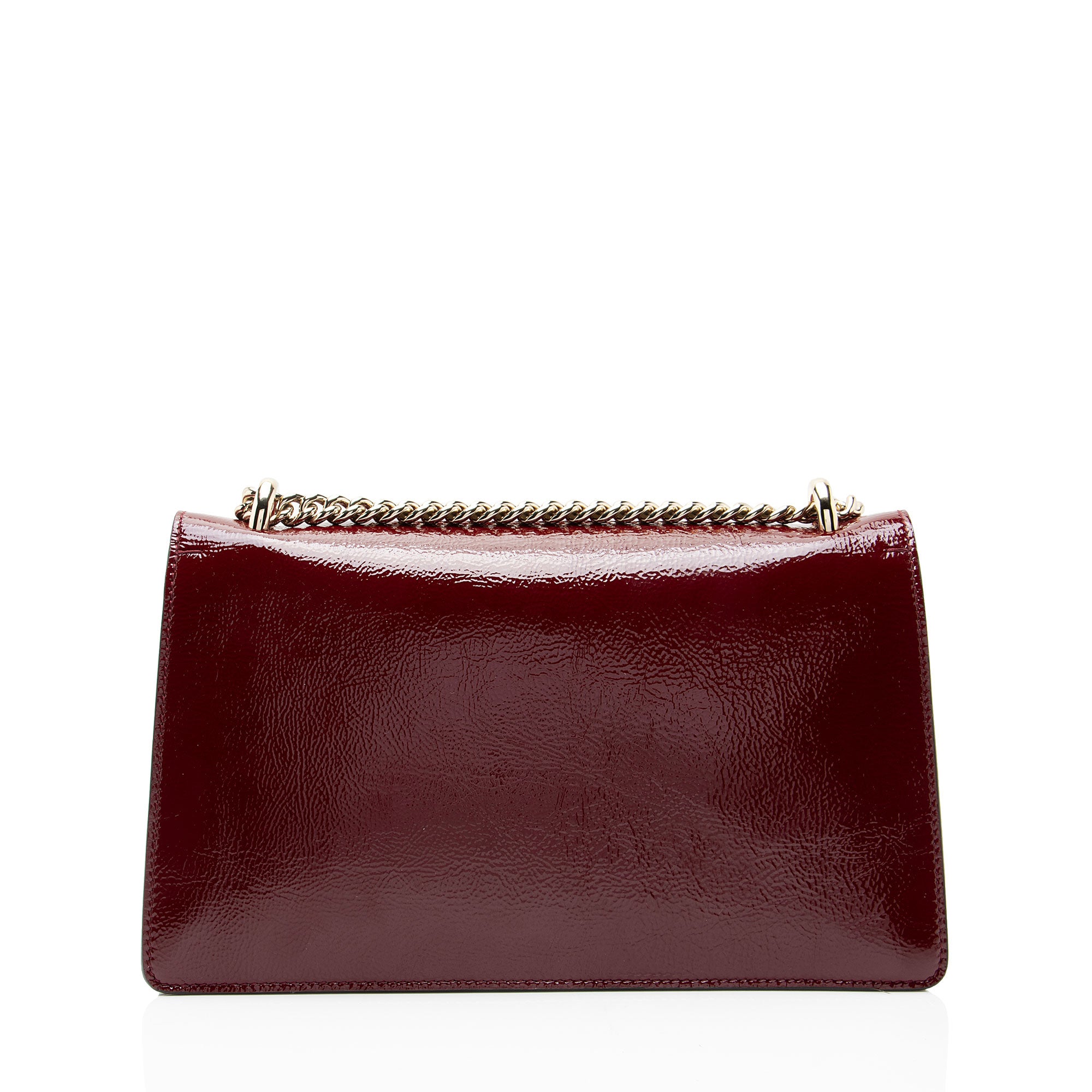 Gucci Crinkled Patent Leather Dionysus Medium Shoulder Bag