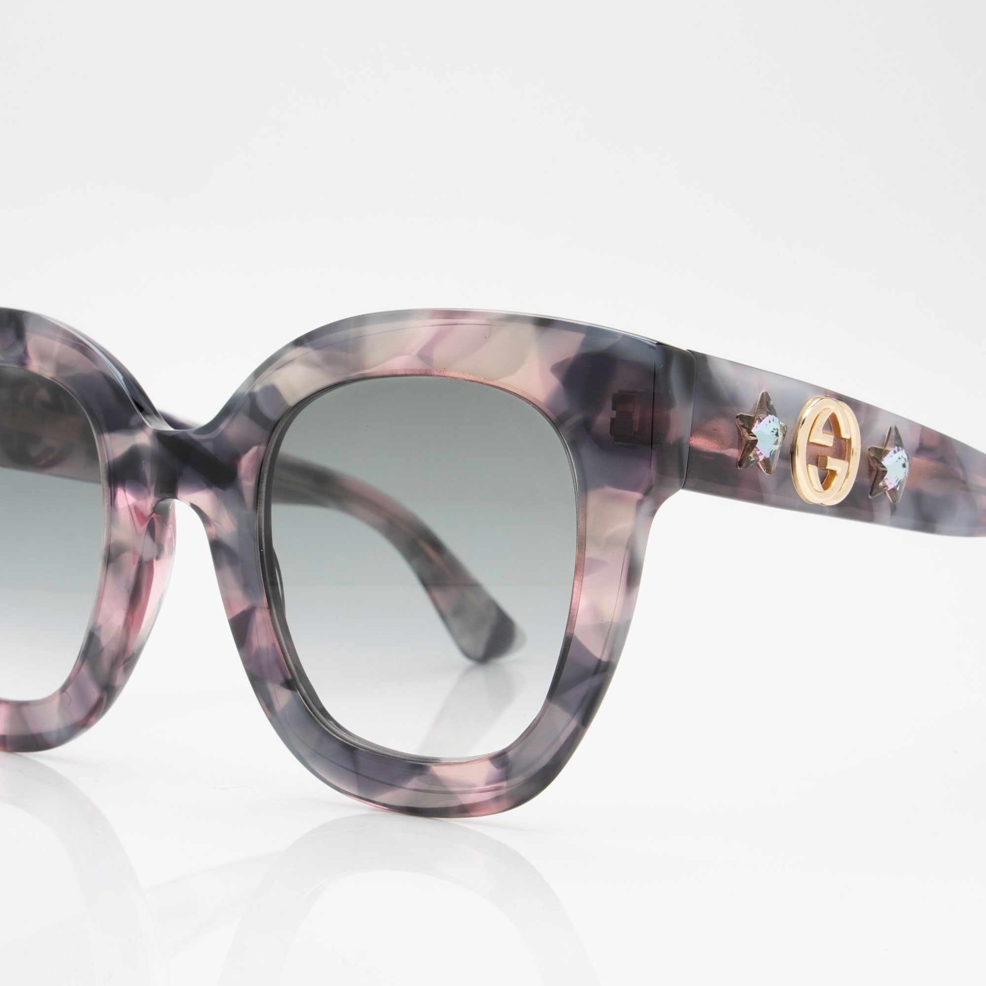 Gucci Urban Stars Interlocking G Oversized Sunglasses (SHF-3PPmAt)