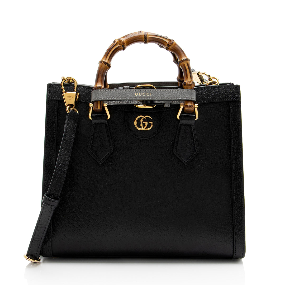 Gucci Cuir Leather Diana Medium Tote