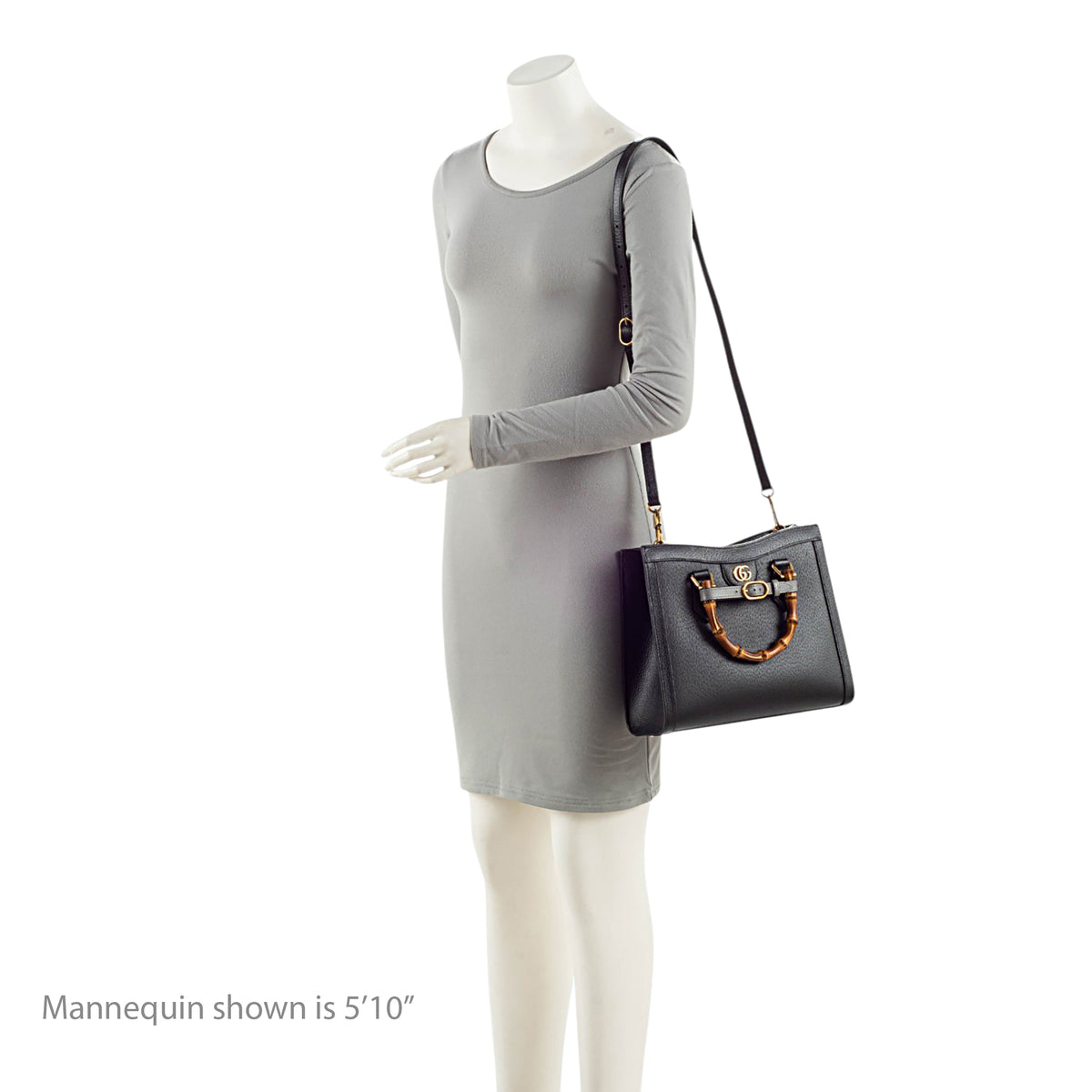 Gucci Cuir Leather Diana Medium Tote