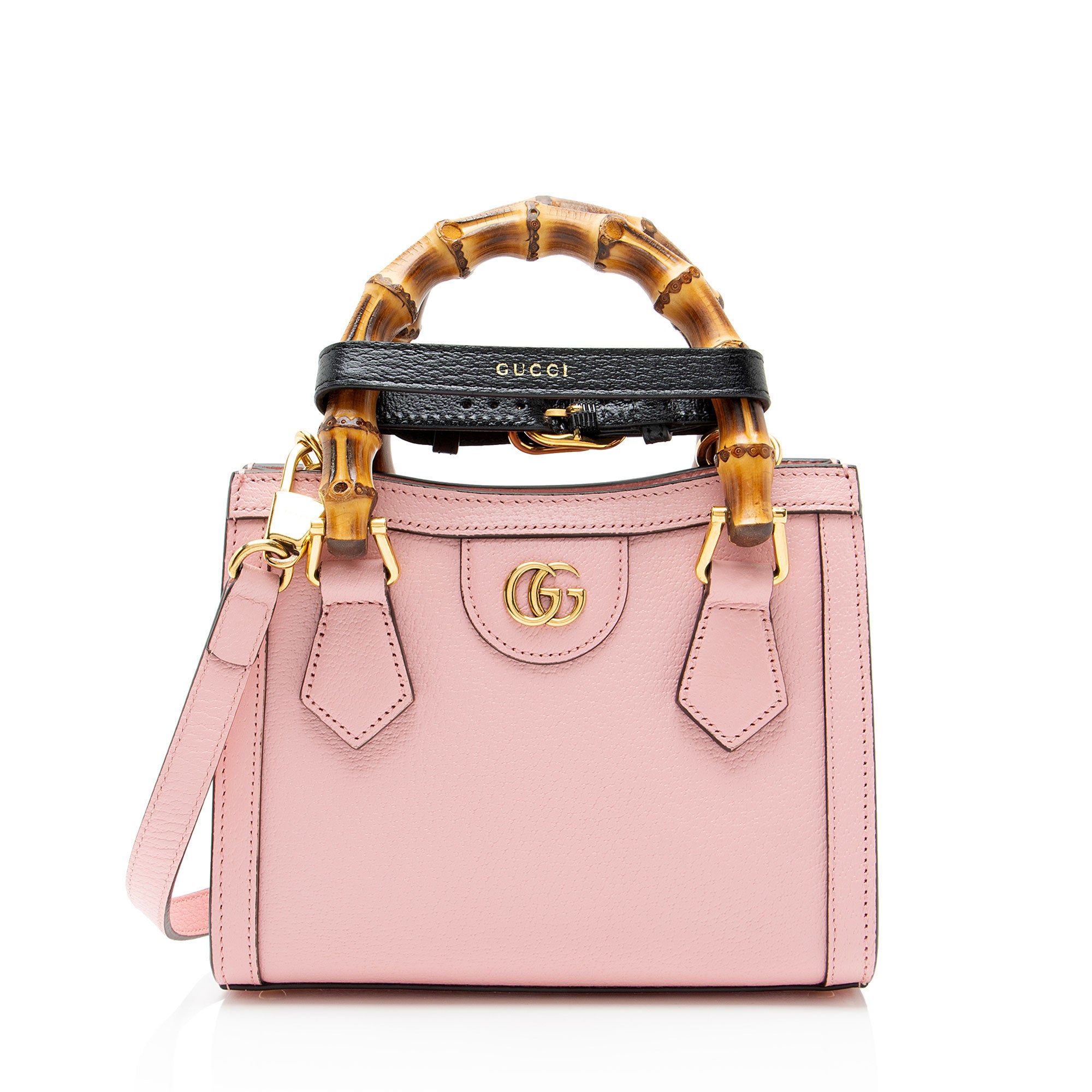 Gucci Cuir Leather Diana Mini Tote