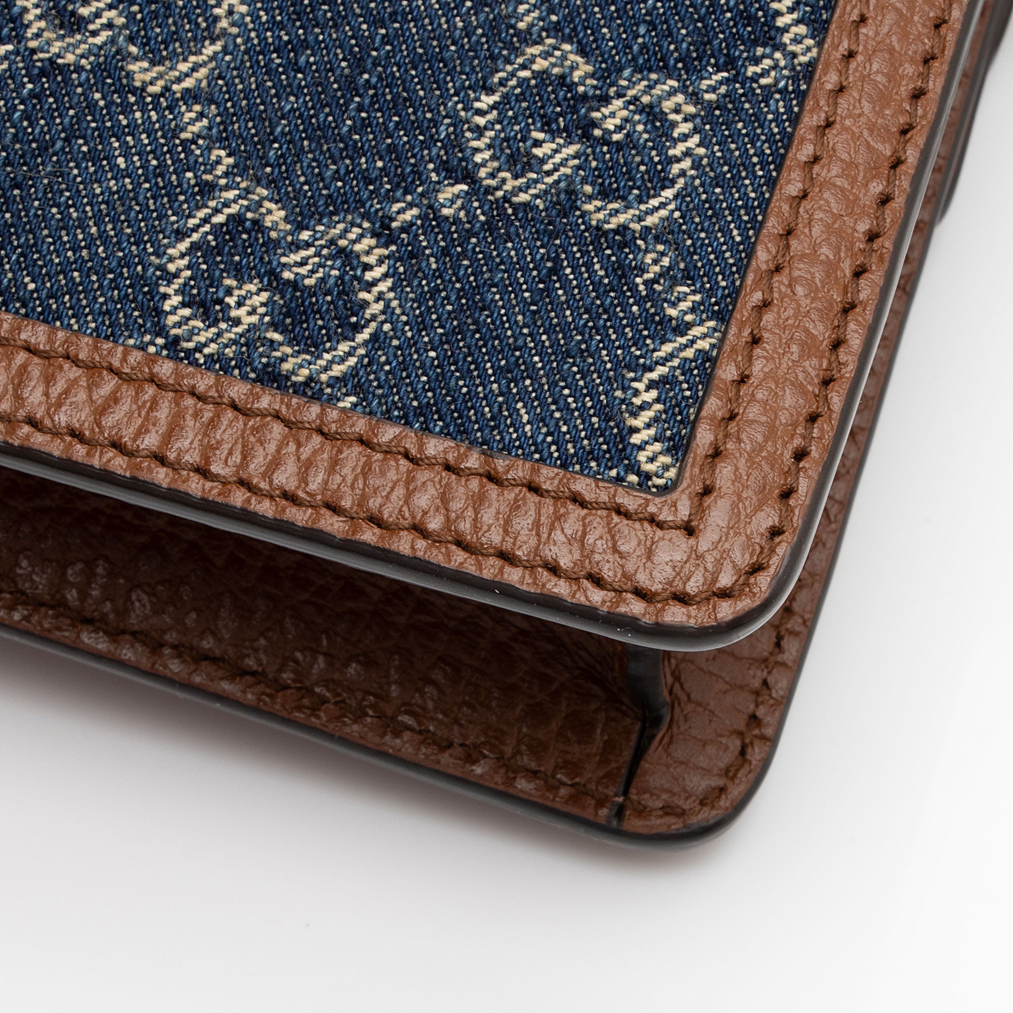 Gucci Denim Dionysus Super Mini Shoulder Bag (SHF-LUnuyX)