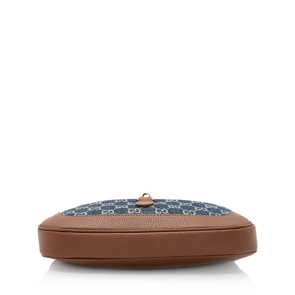 Gucci GG Denim Jackie 1961 Small Shoulder Bag (SHF-20758)