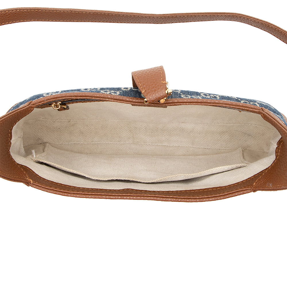 Gucci GG Denim Jackie 1961 Small Shoulder Bag (SHF-20758)