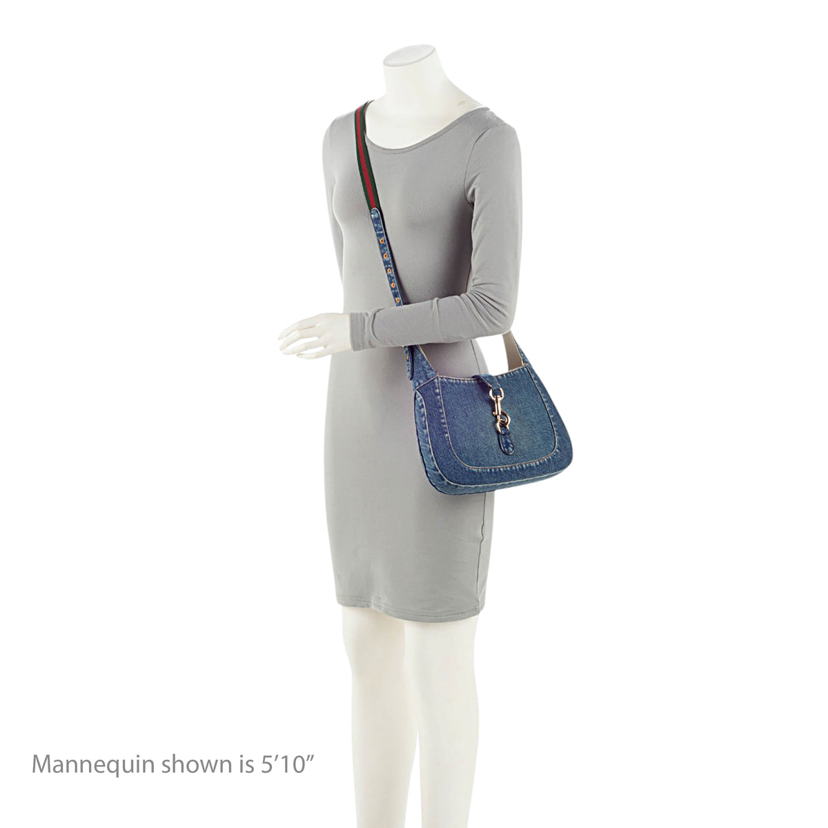 Gucci Denim Jackie Shoulder Bag