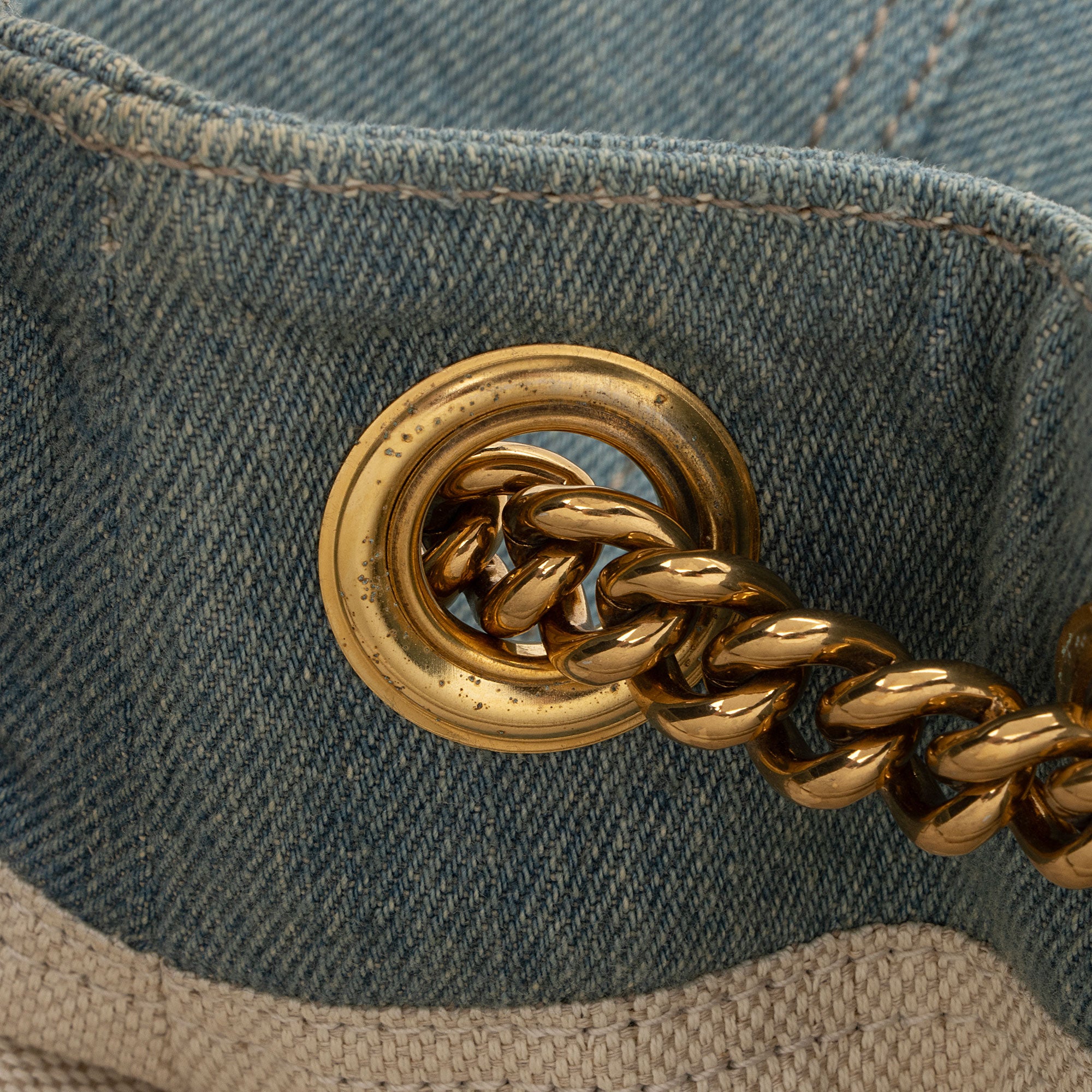 Gucci Denim Soho Medium Shoulder Bag (SHF-gKU581)
