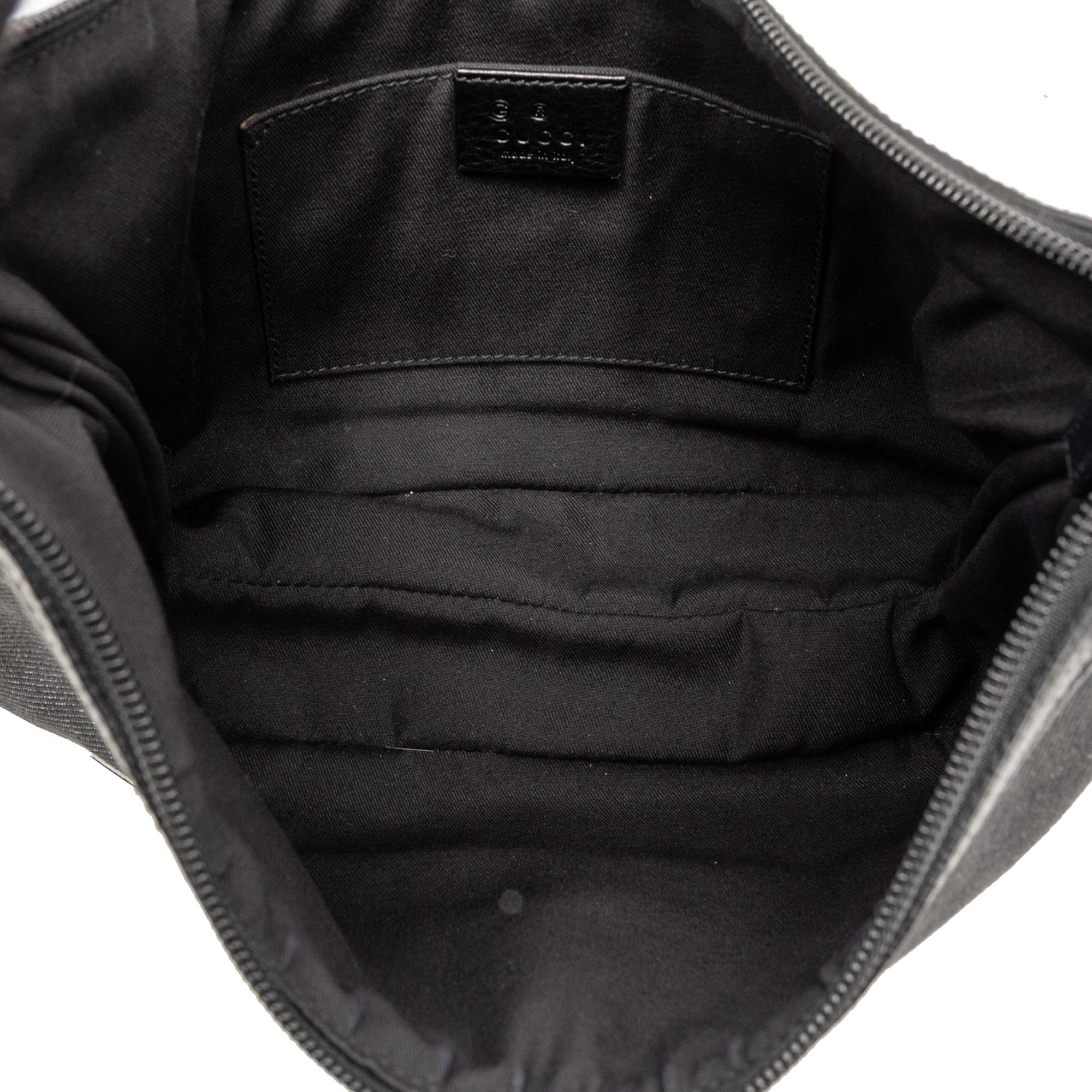 Gucci Denim Web Shoulder Bag