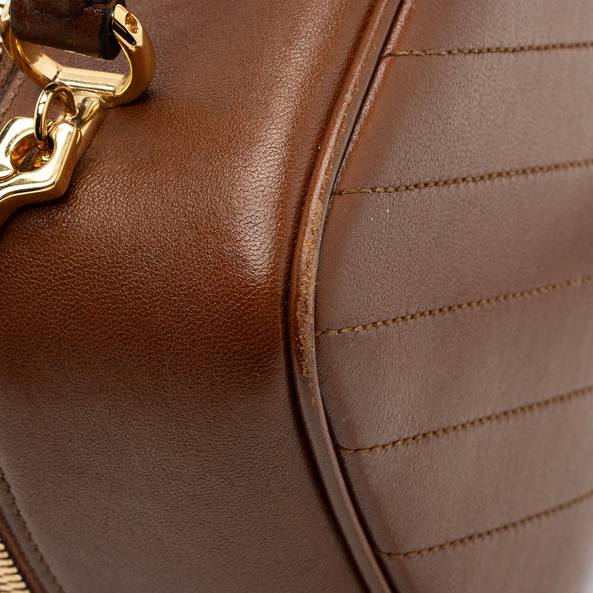 Gucci Diagonal Stitched Calfskin Blondie Top Handle (SHF-Nt6TPc)