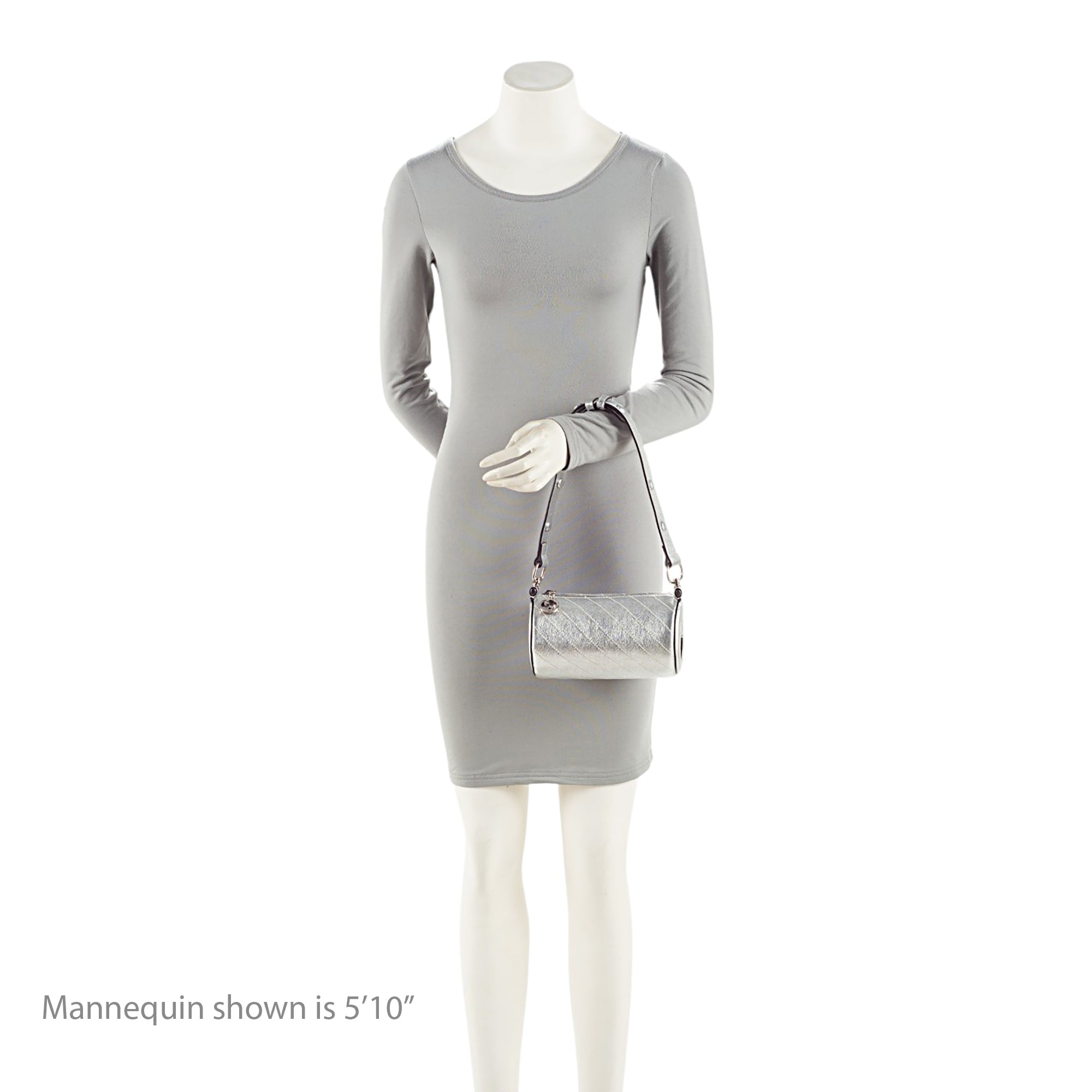 Gucci Metallic Calfskin Blondie Mini Barrel Bag