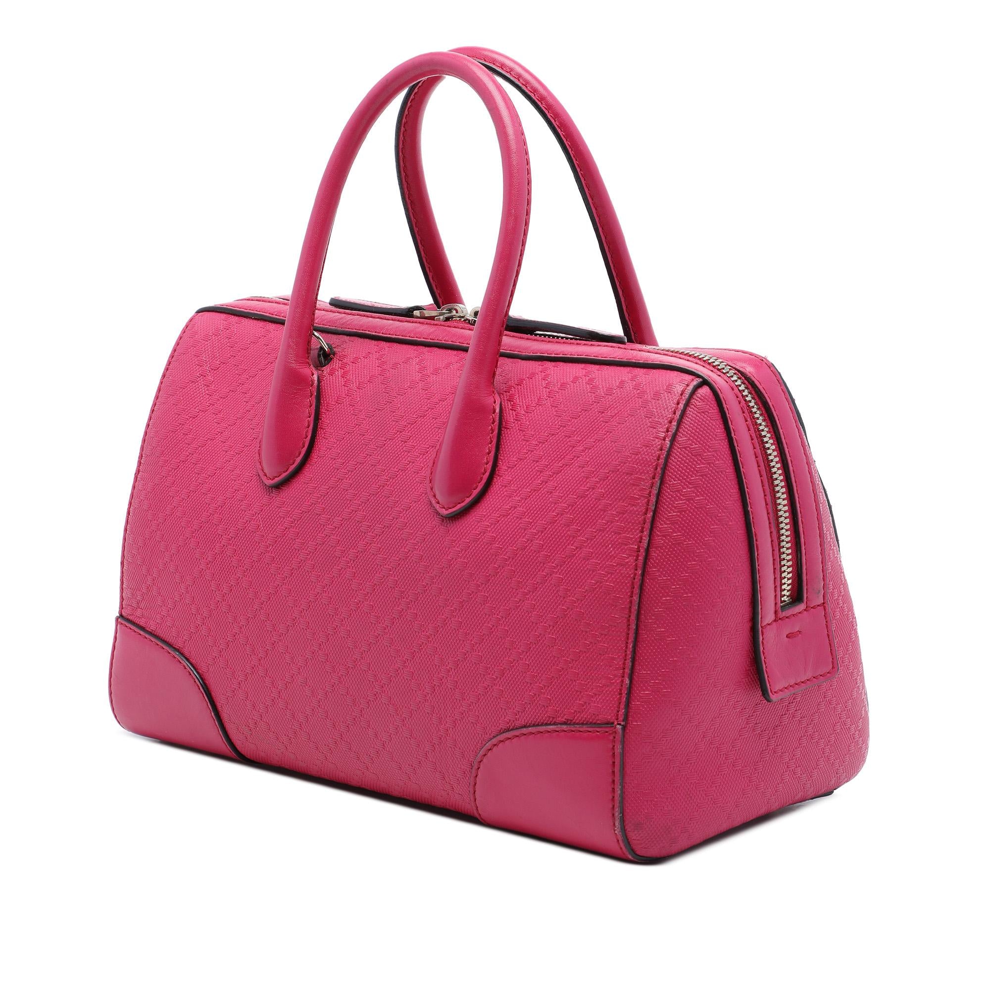 Gucci Diamante Bright Calfskin Boston Bag