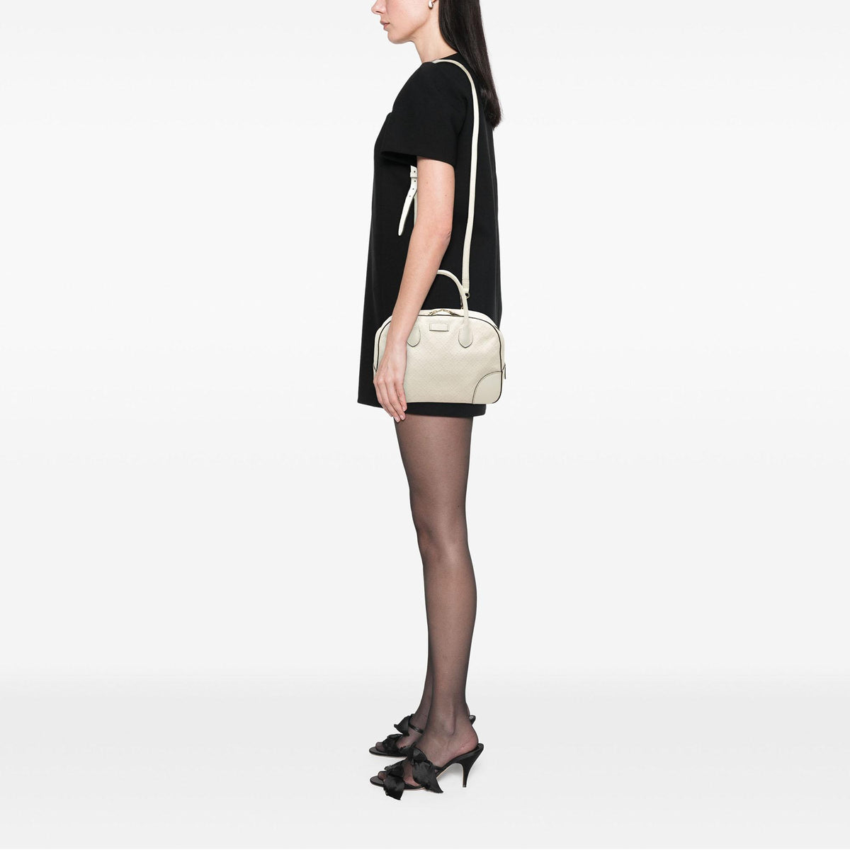 Gucci Diamante Bright Calfskin Satchel