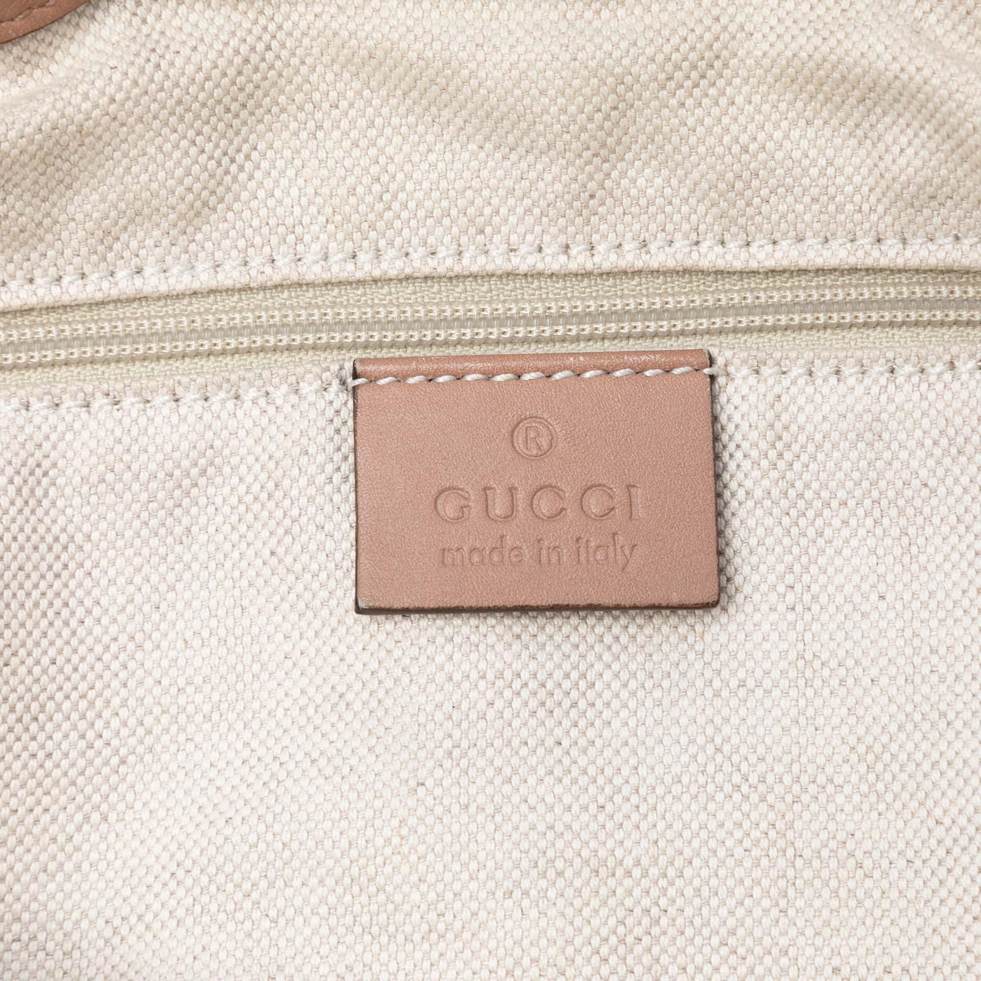 Gucci Diamante Canvas Sukey Satchel