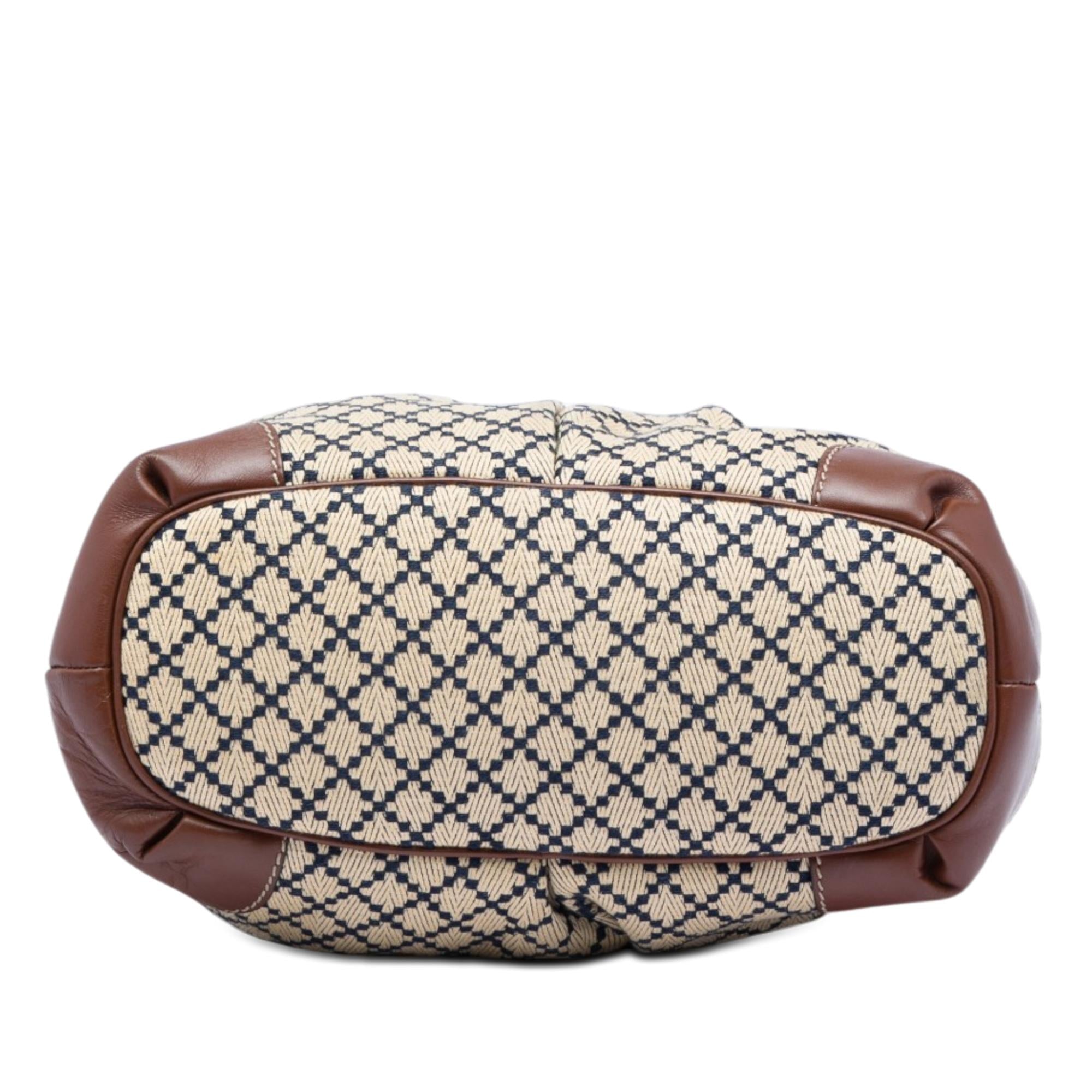 Gucci Diamante Canvas Sukey Satchel
