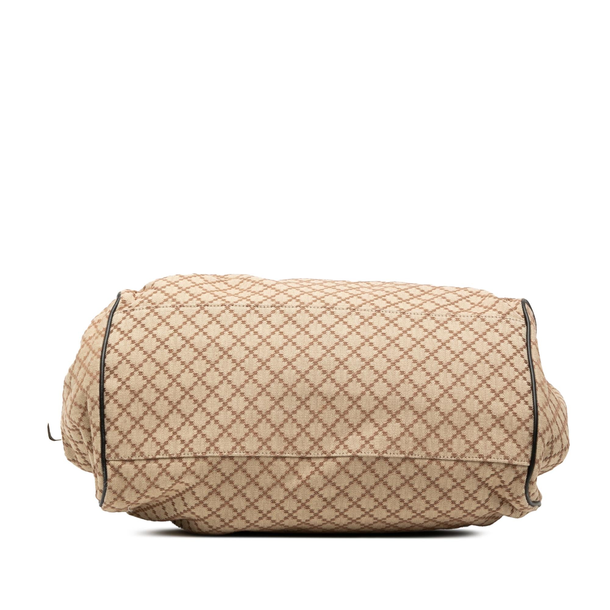 Gucci Diamante Canvas Sukey Satchel