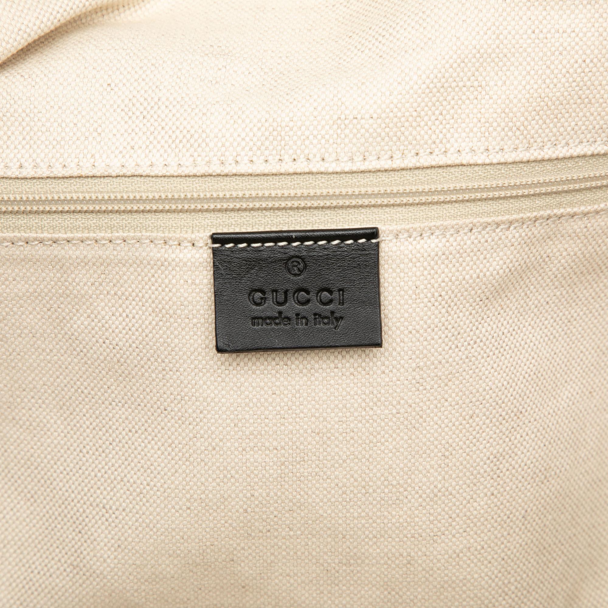 Gucci Diamante Canvas Sukey Satchel