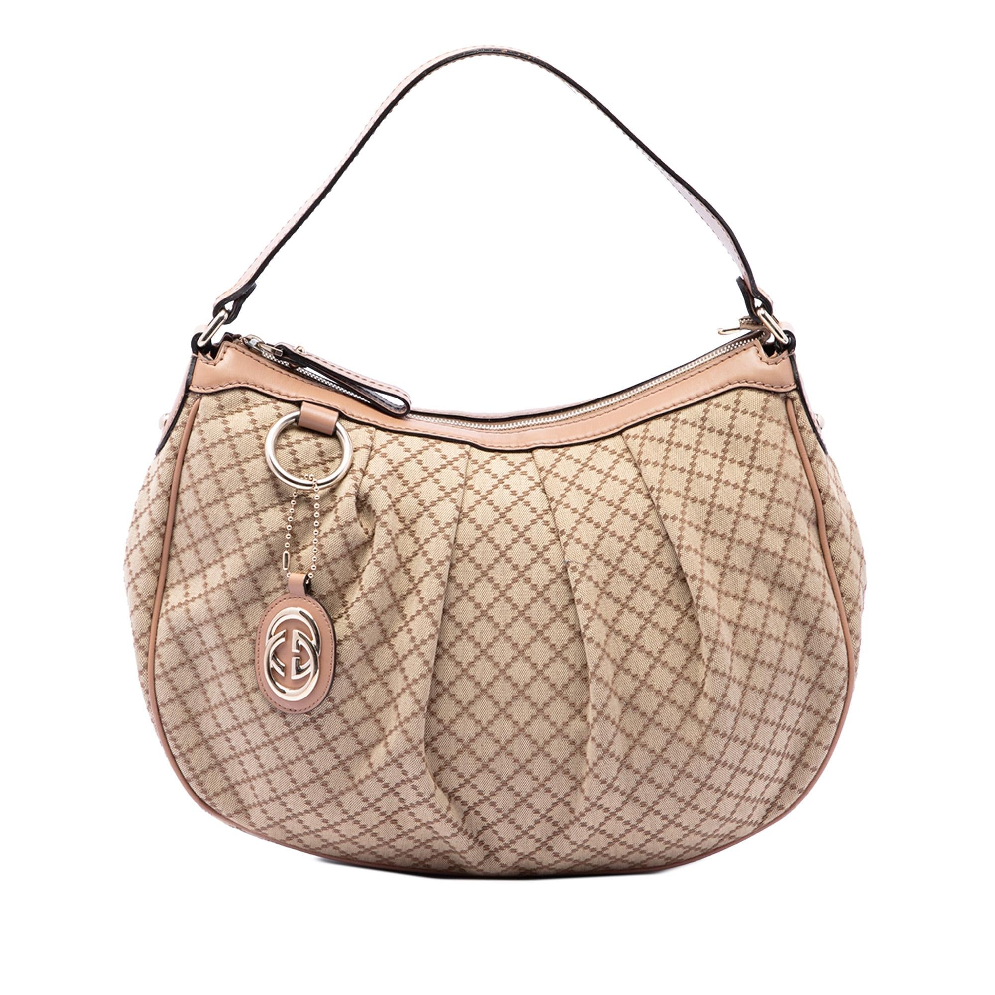 Gucci Diamante Canvas Sukey Shoulder Bag