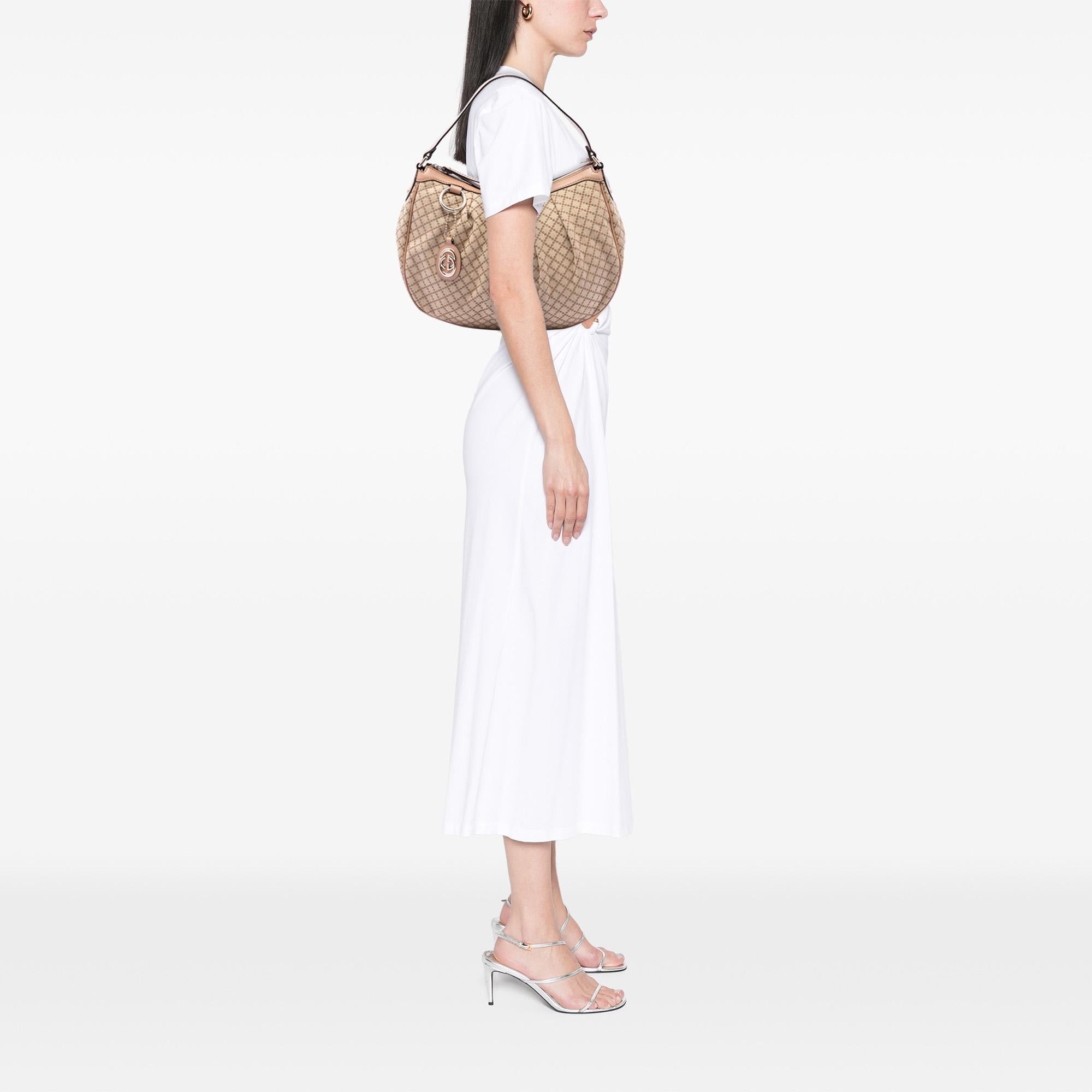 Gucci Diamante Canvas Sukey Shoulder Bag
