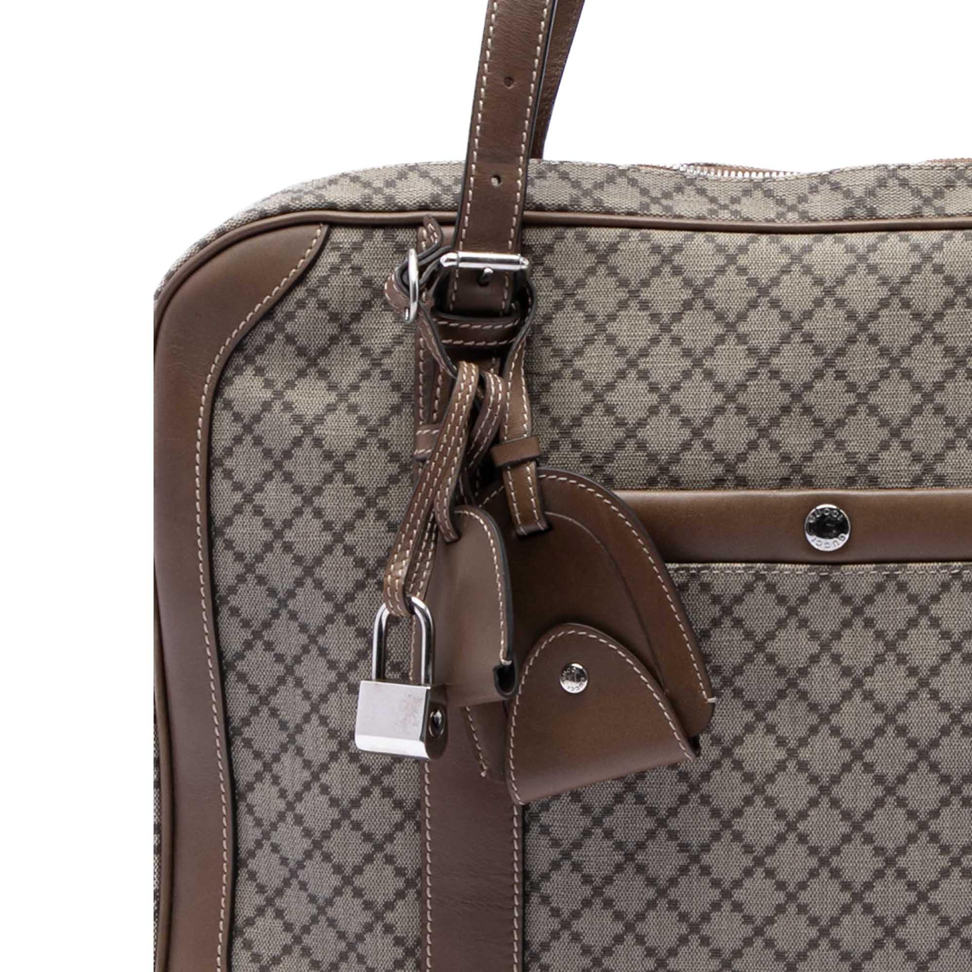 Gucci Diamante Coated Canvas Business Bag