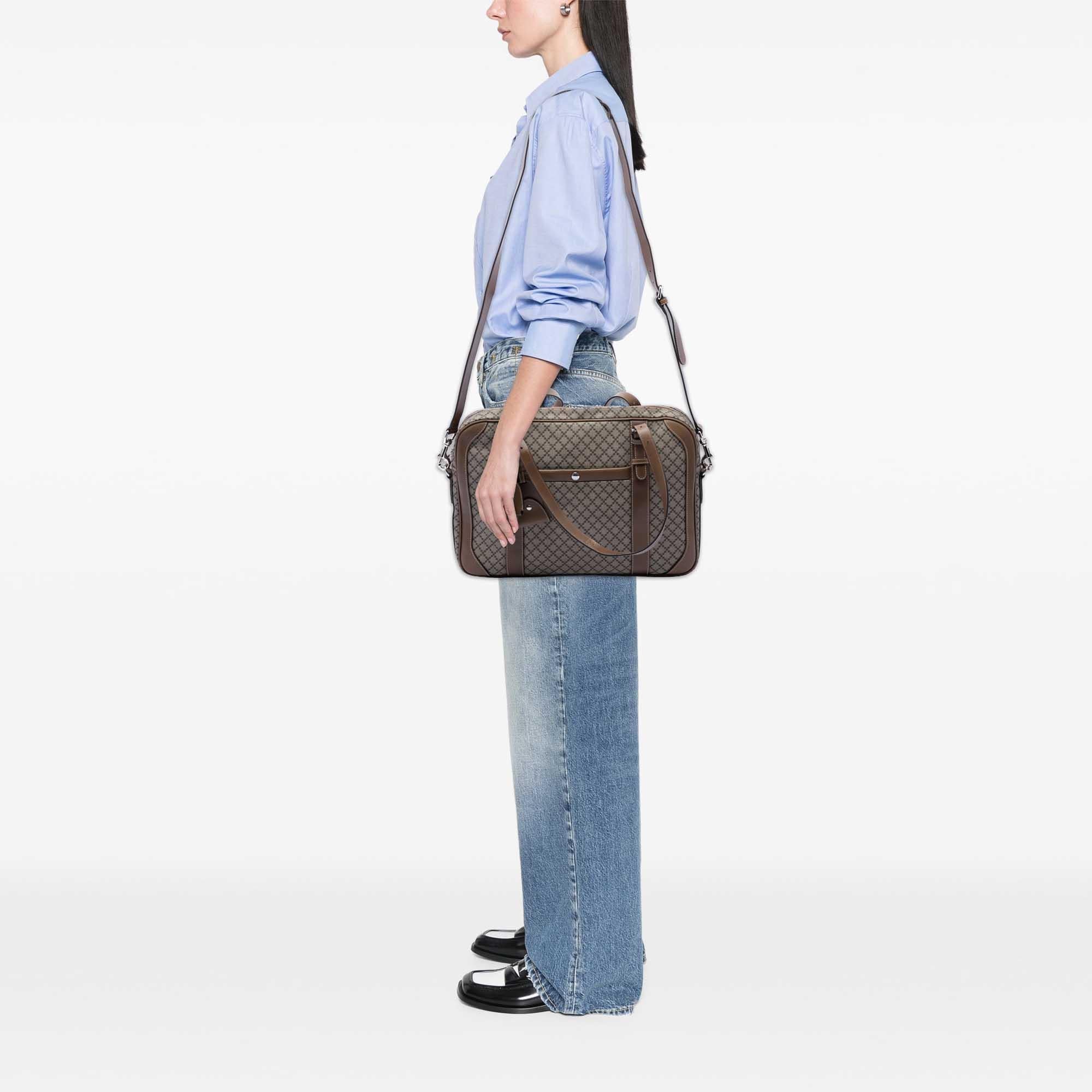 Gucci Diamante Coated Canvas Business Bag