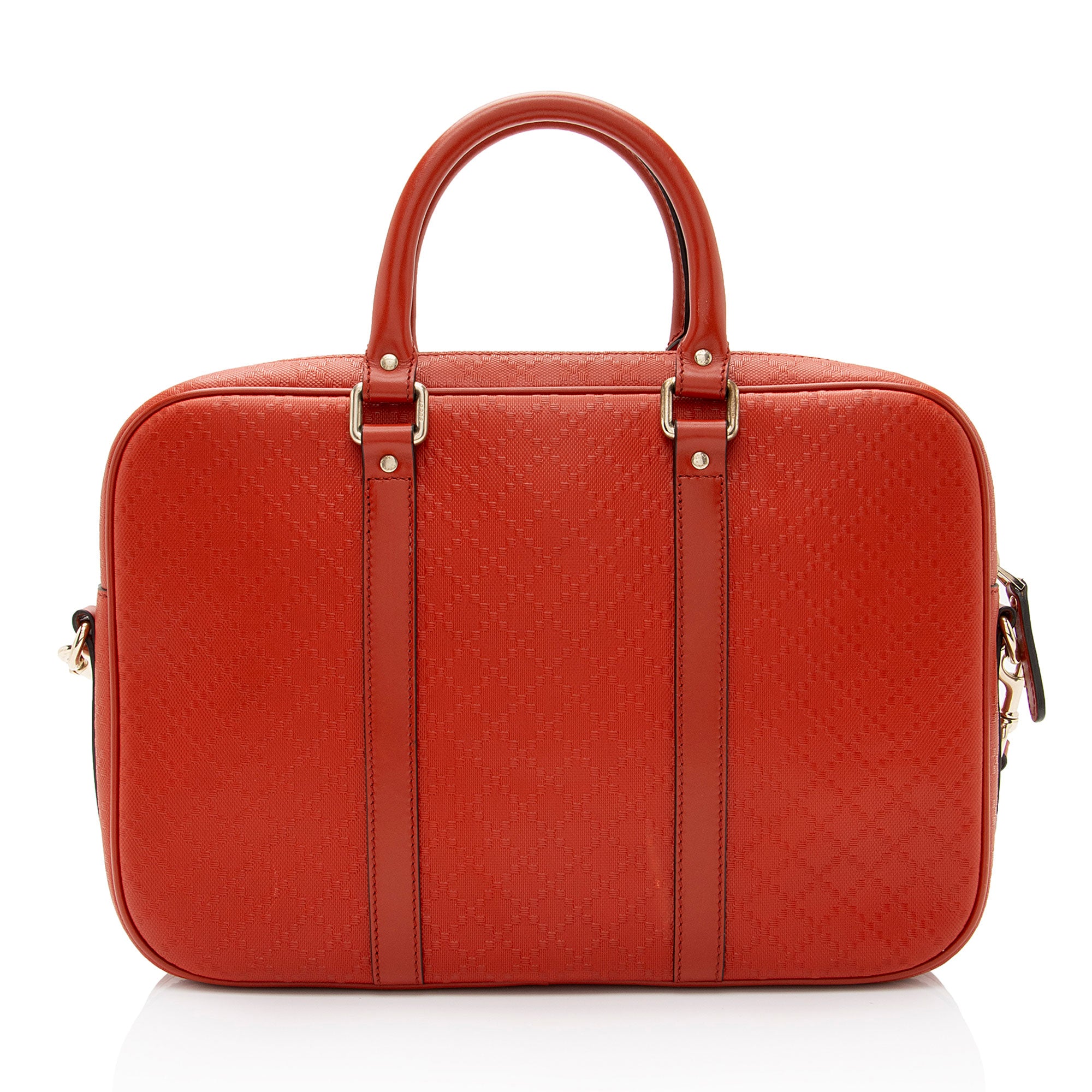 Gucci Diamante Leather Briefcase (SHF-taS7PA)