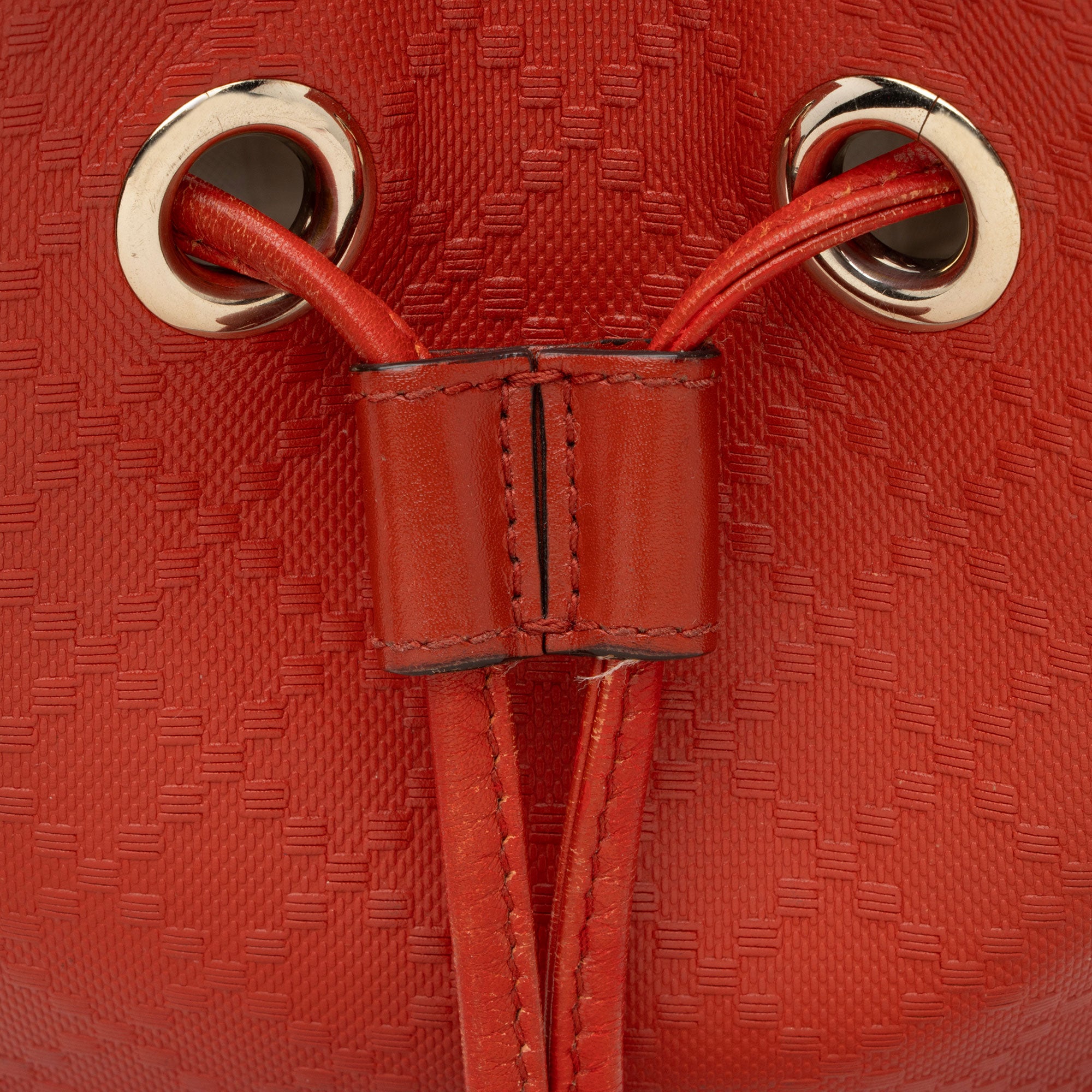 Gucci Diamante Leather Bright Bucket Bag (SHF-wHyMri)