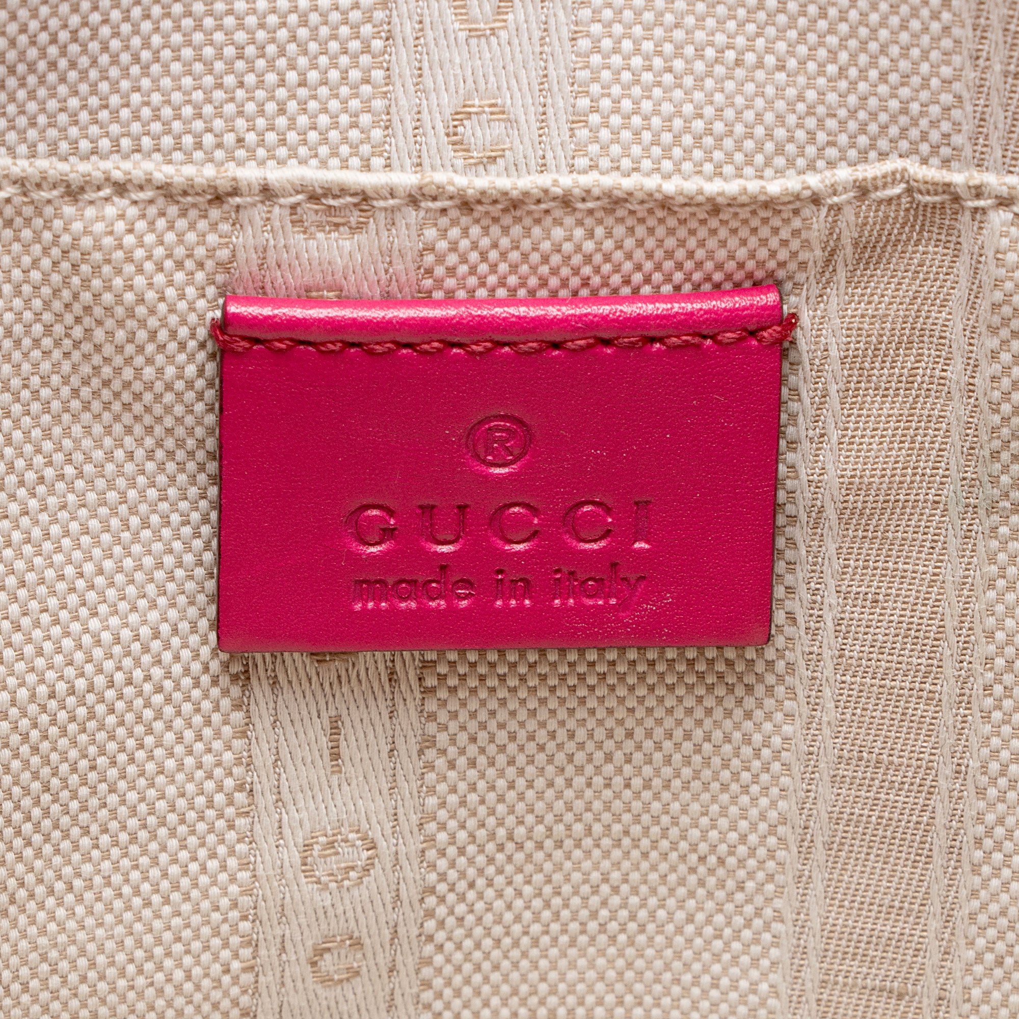 Gucci Diamante Leather Bright Bucket Bag