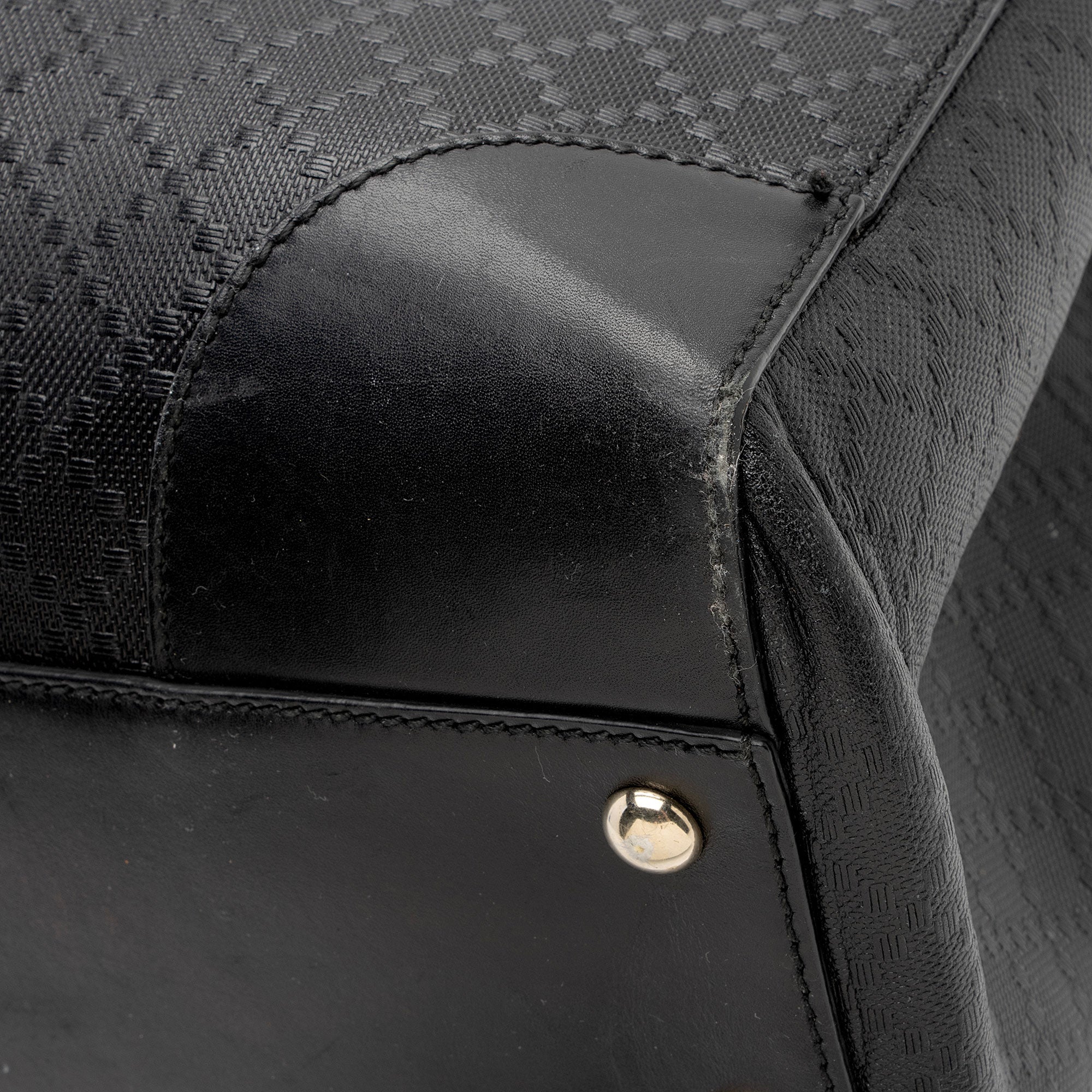 Gucci Diamante Leather Bright Medium Tote (SHF-wVVyJu)