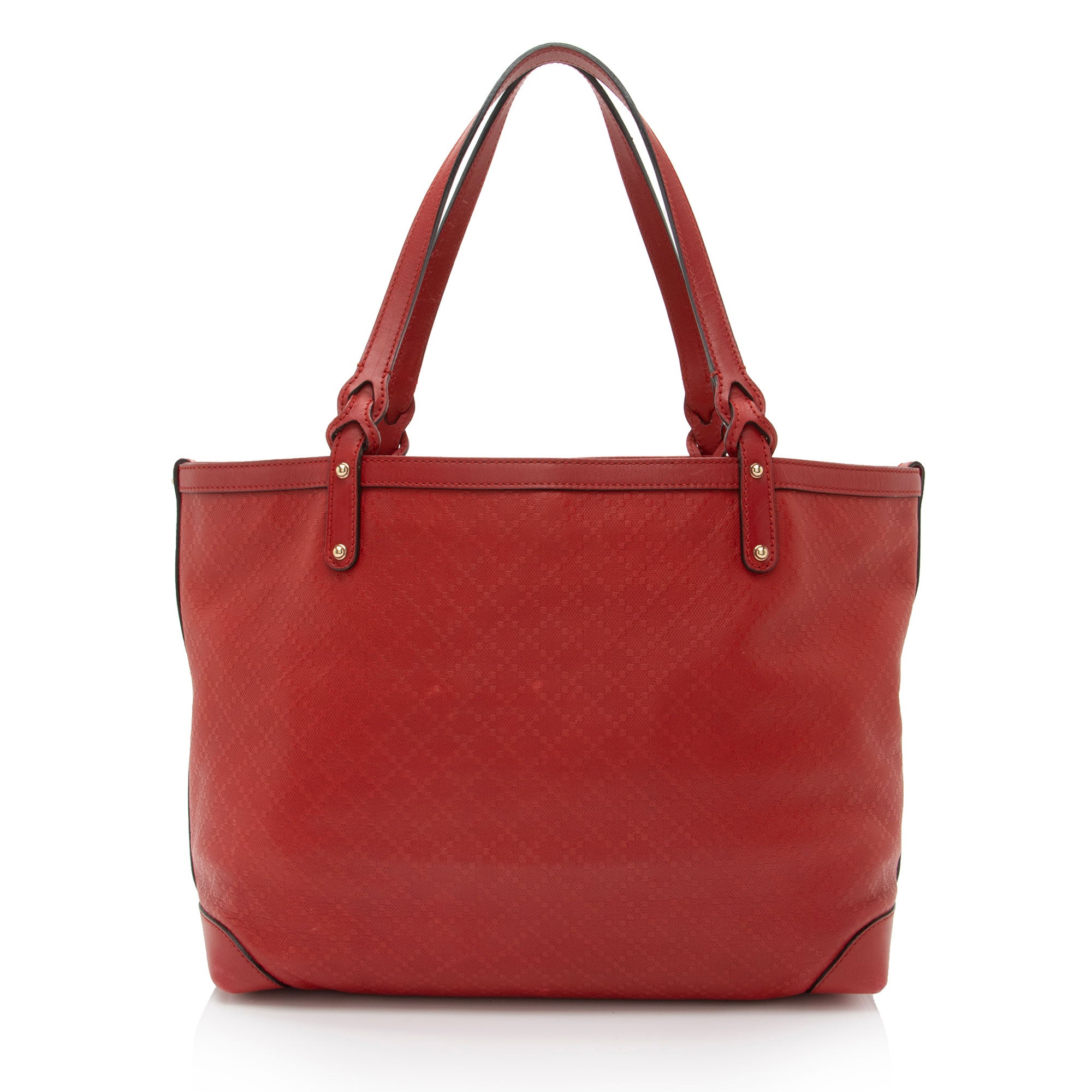 Gucci Diamante Leather Craft Medium Tote (SHF-sl89Pi)