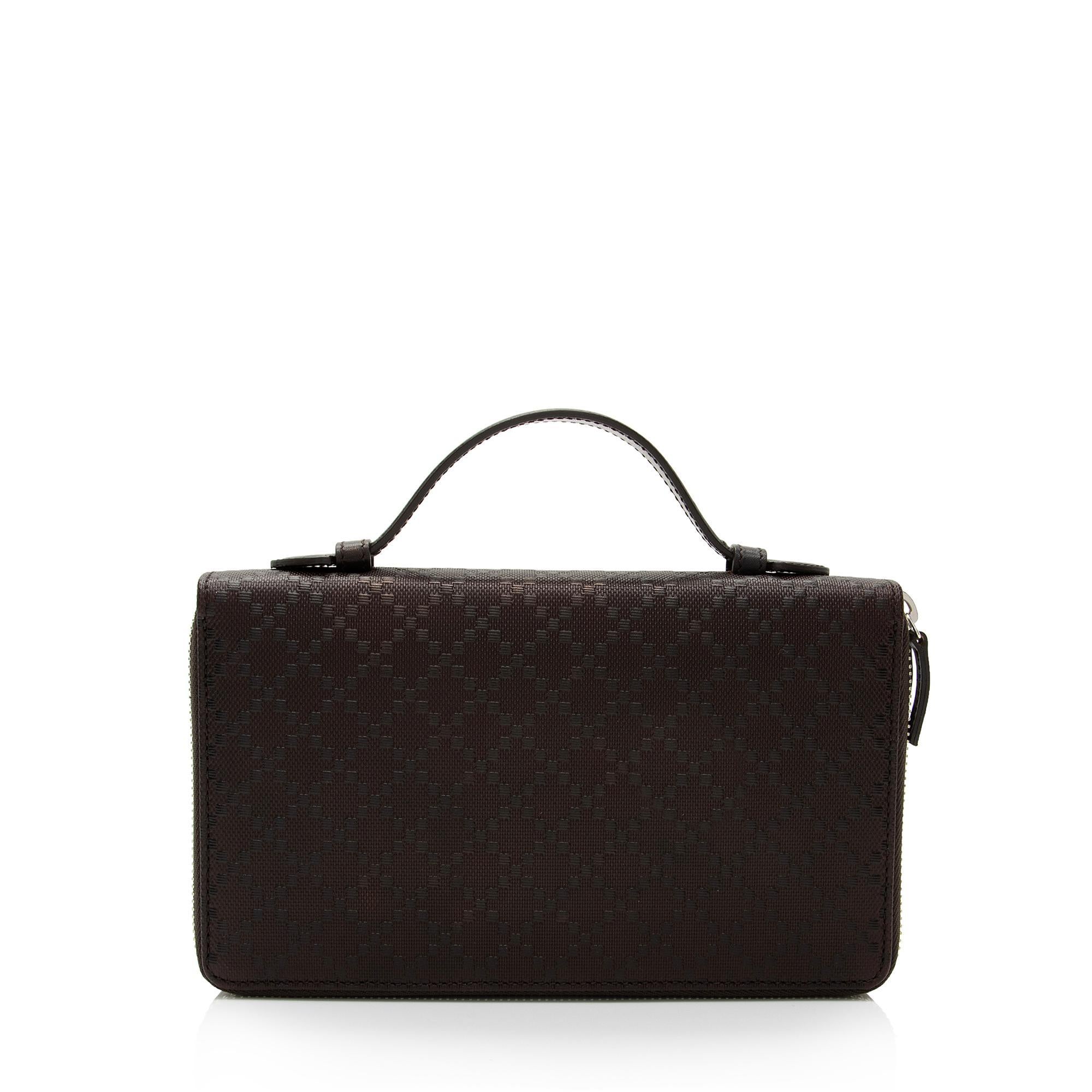 Gucci Diamante Leather Travel Document Case (SHF-pGklZA)