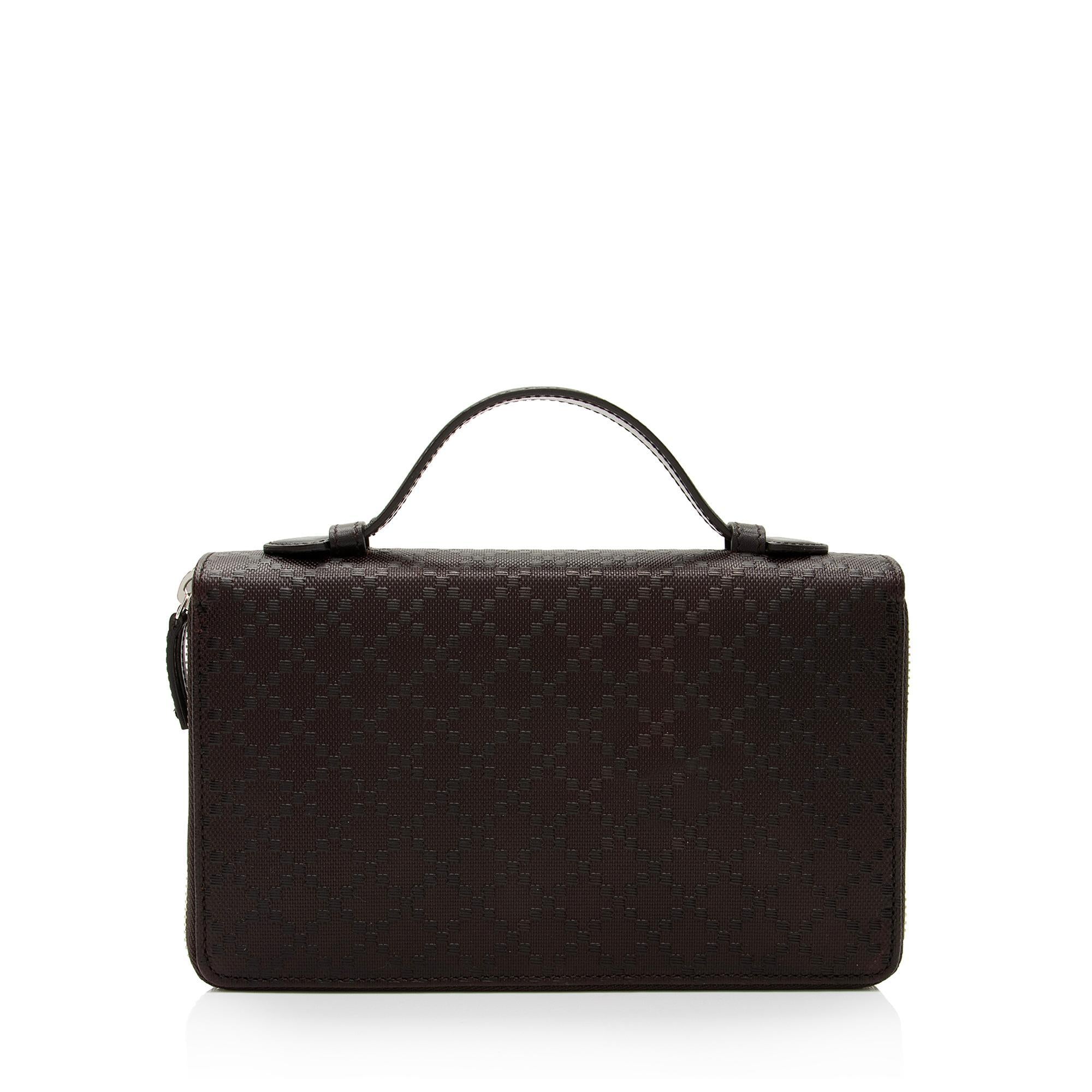 Gucci Diamante Leather Travel Document Case (SHF-pGklZA)