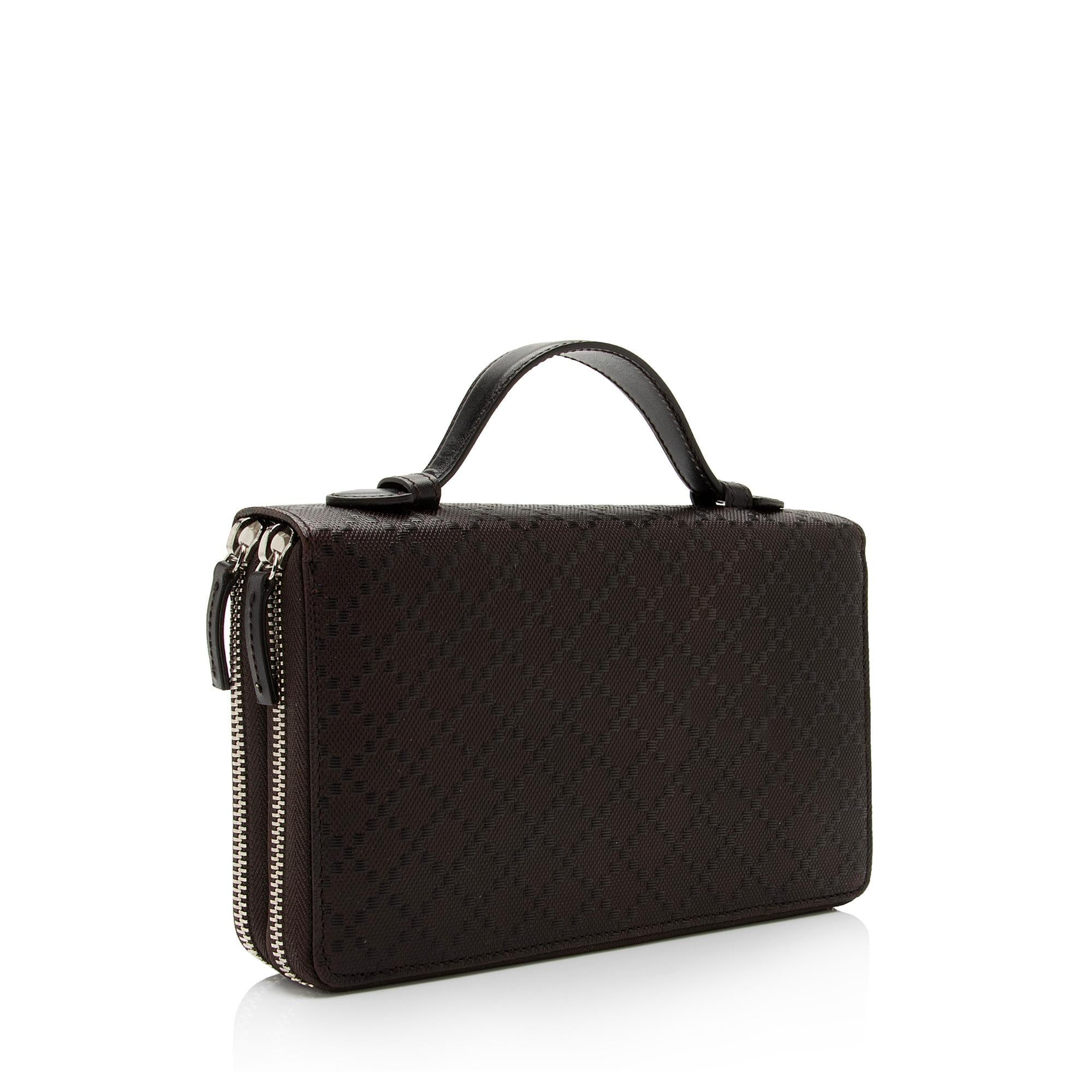 Gucci Diamante Leather Travel Document Case (SHF-pGklZA)